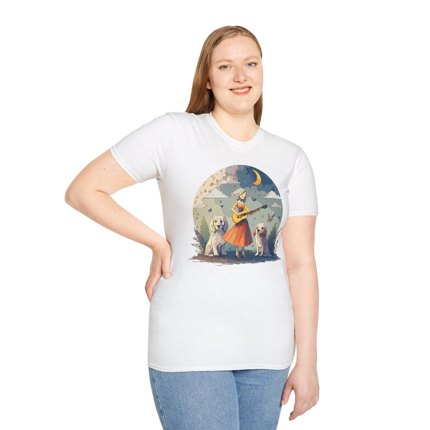 Womens Graphic T Shirts Art Design Tee Softstyle Gildan 64000 100 Percent Cotton