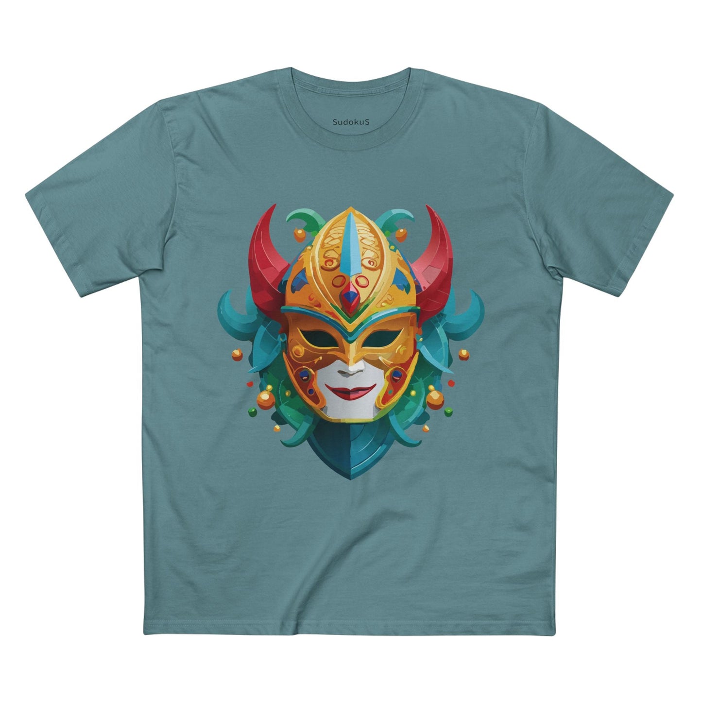 Mask Graphic Unisex 100 Cotton Staple Tee 19