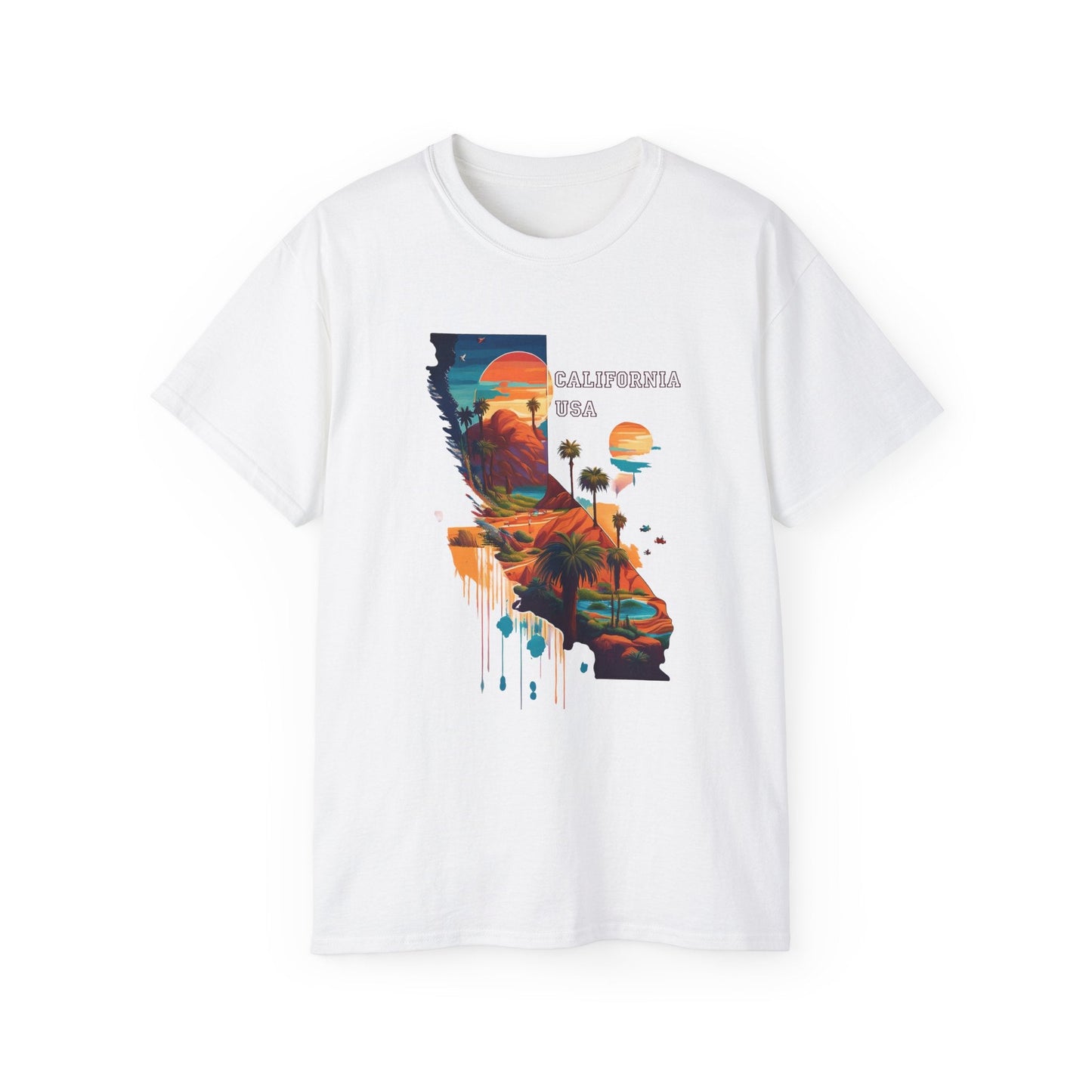 California Graphic Unisex Cotton T‑Shirt 2