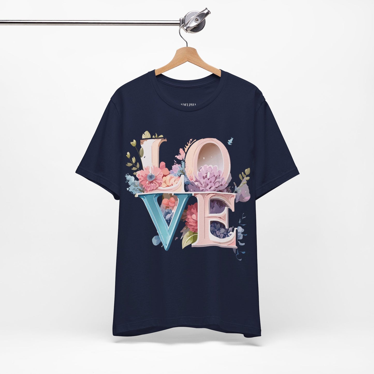 Valentine Graphic Tee Unisex Short Sleeve Premium Art Design By Adelpha Vintage Illustration