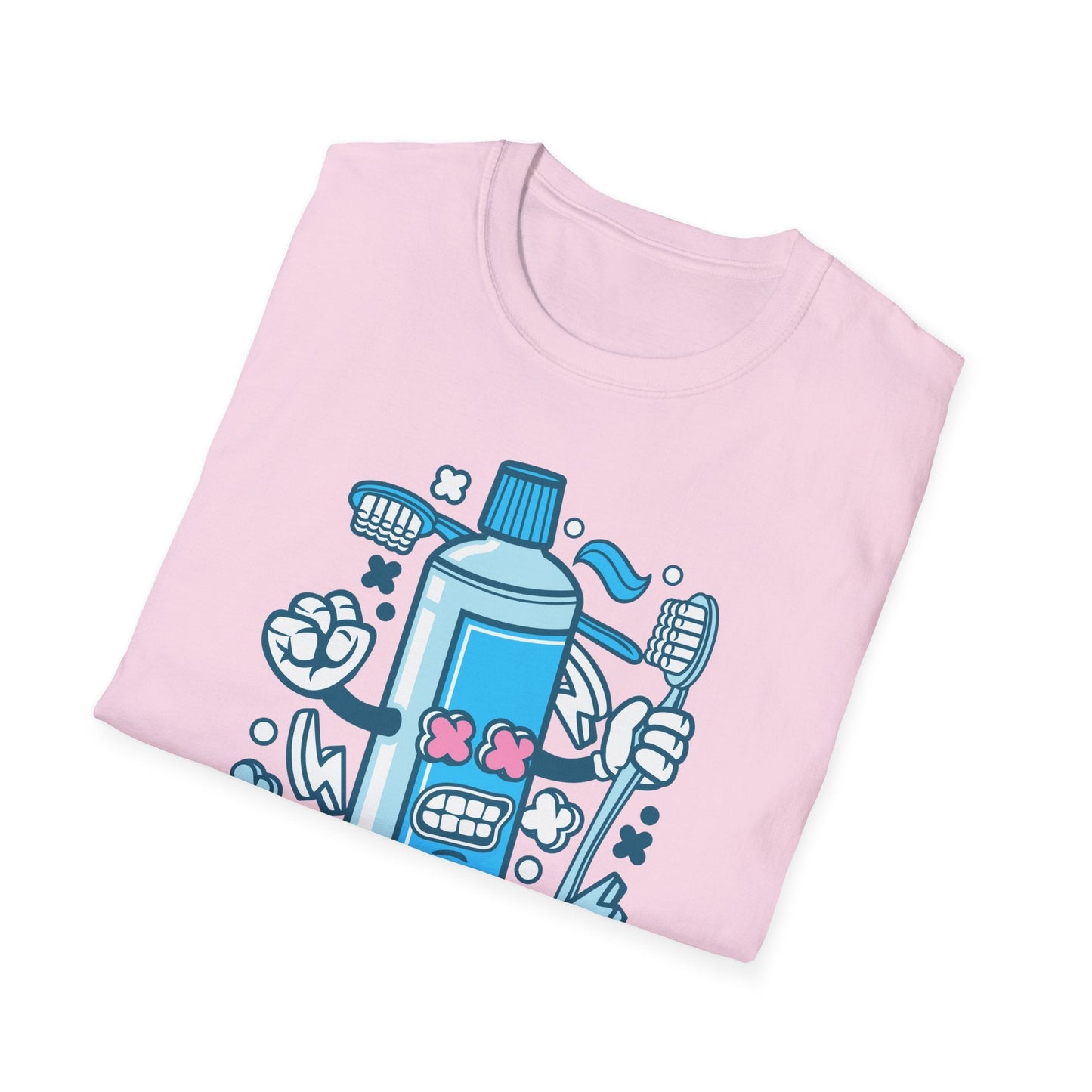 Cartoon Animation T Shirt Unisex Gildan Softstyle 64000 Tee With Fun Art Design Artwork