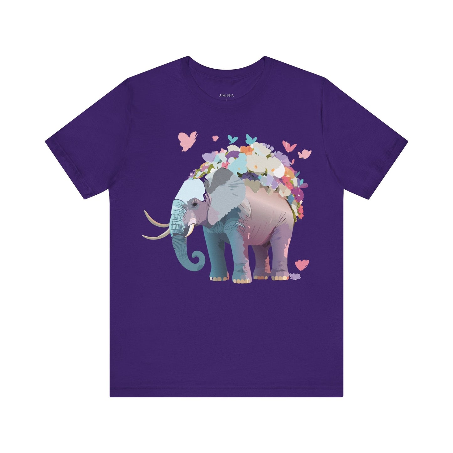 Elephant Shirt Graphic Tee Unisex Vintage Inspired Art Design By Adelpha Original Artwork