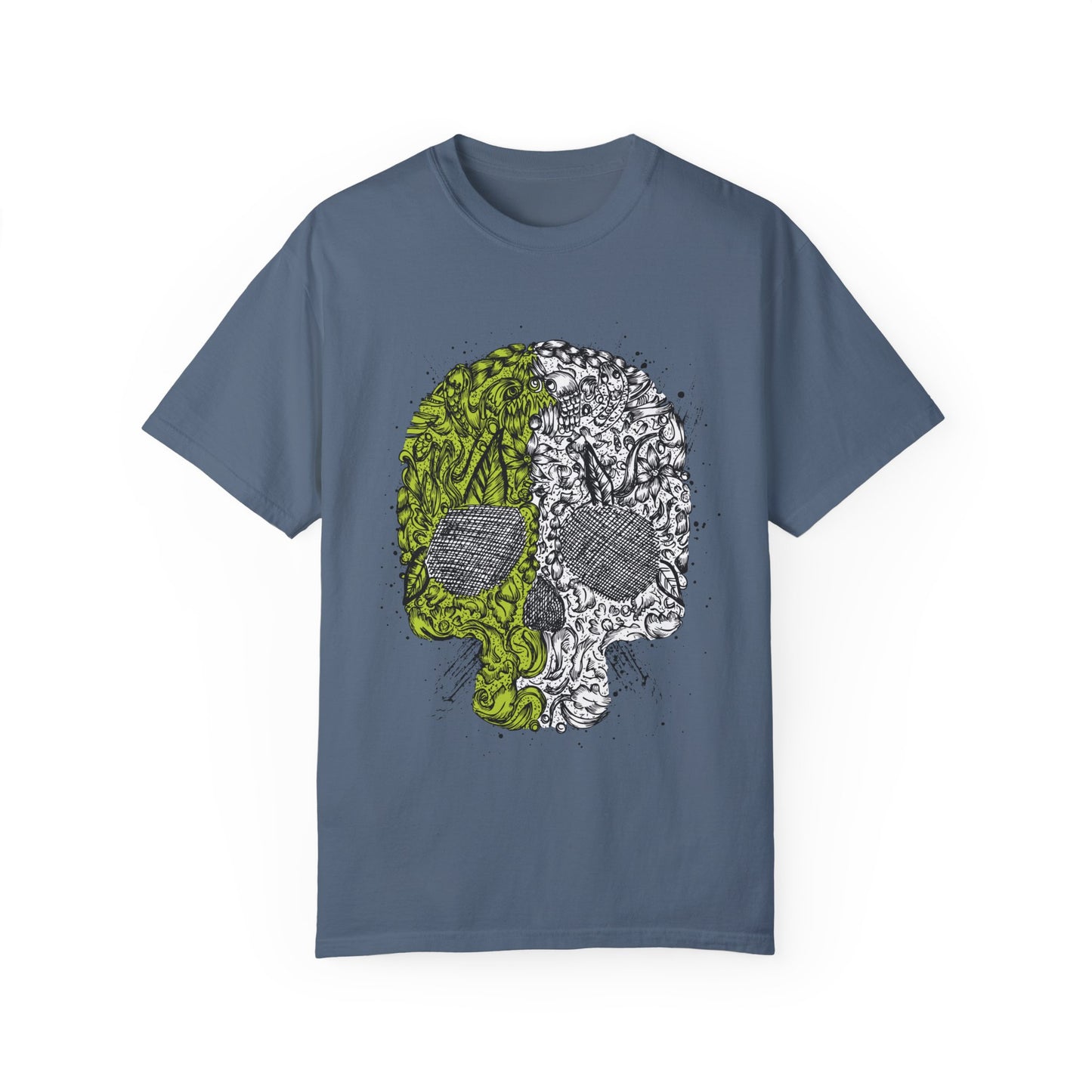 Unisex Cotton Tee Shirt with Skull