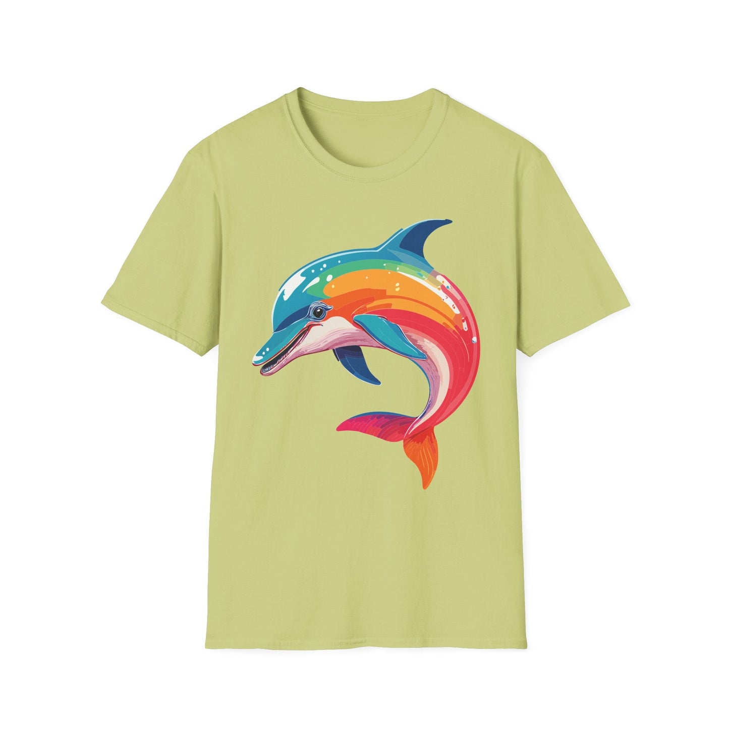 Dolphin Shirt For Unisex 100 Percent Ring Spun Cotton Gildan Softstyle 64000 Short Sleeve Tee