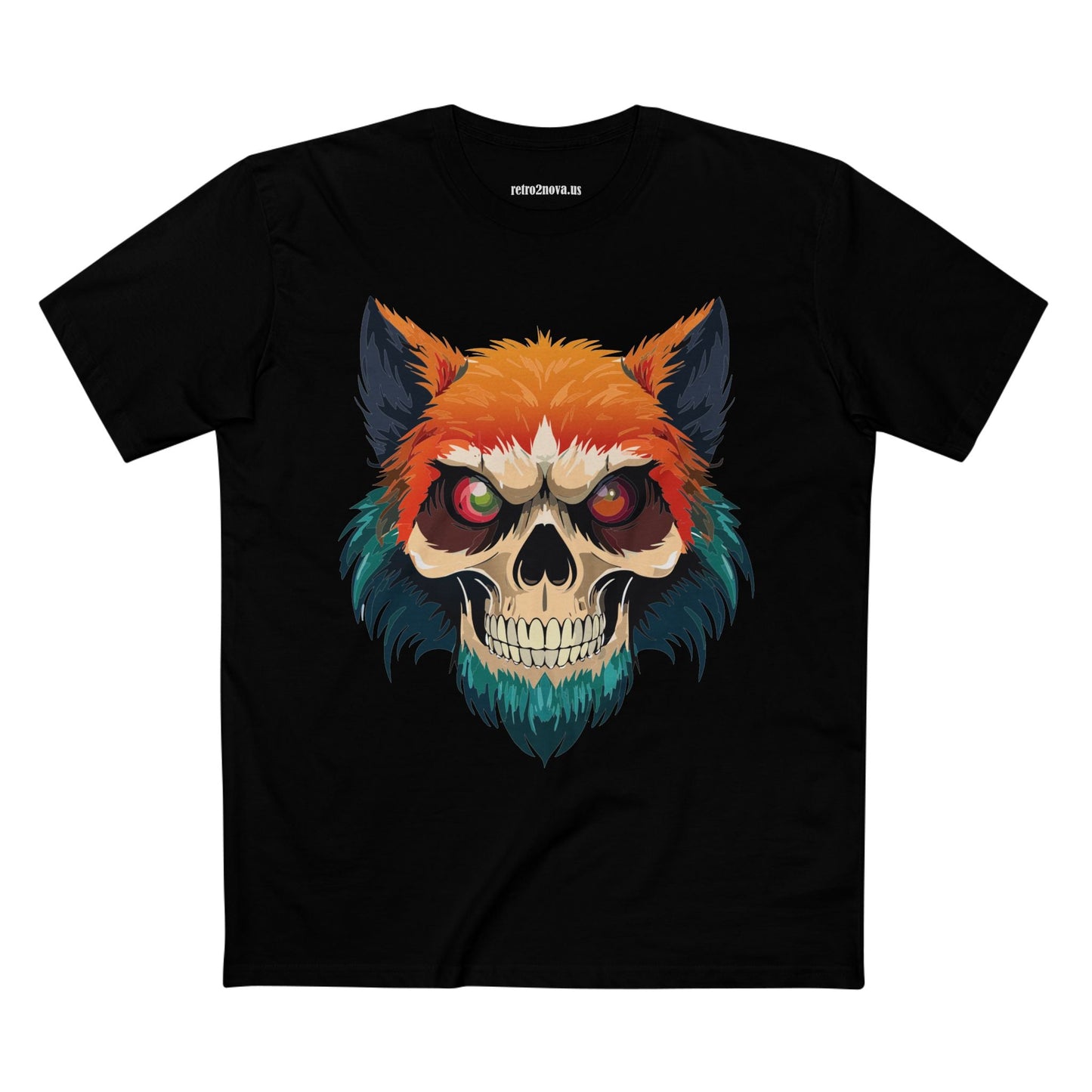 Skull Shirt Unisex Skeleton Tee Original Art By Retro2Nova Premium Cotton Tee Art Collection