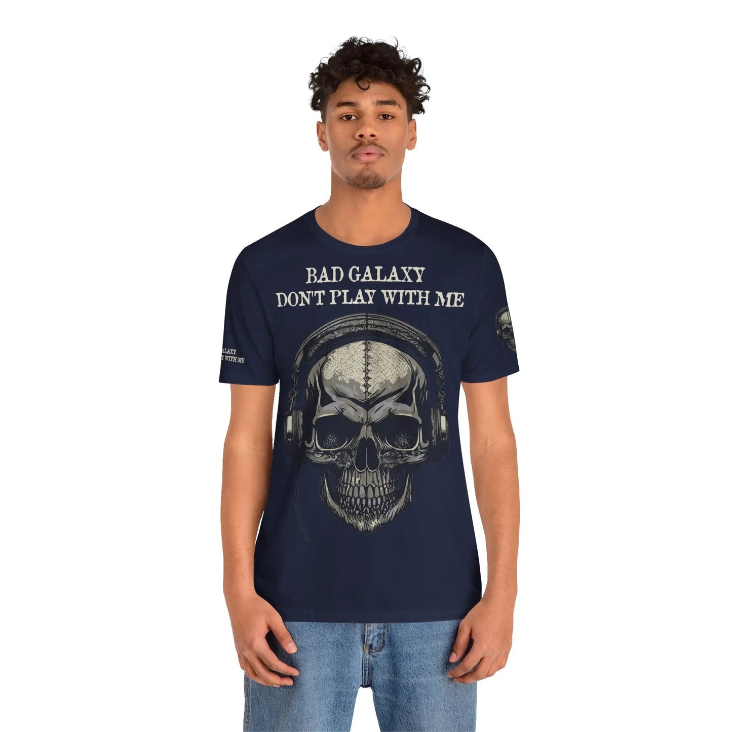 Skull T Shirt From Bad Galaxy 100 Percent Cotton Eco Friendly Made In USA With Durable Stitching