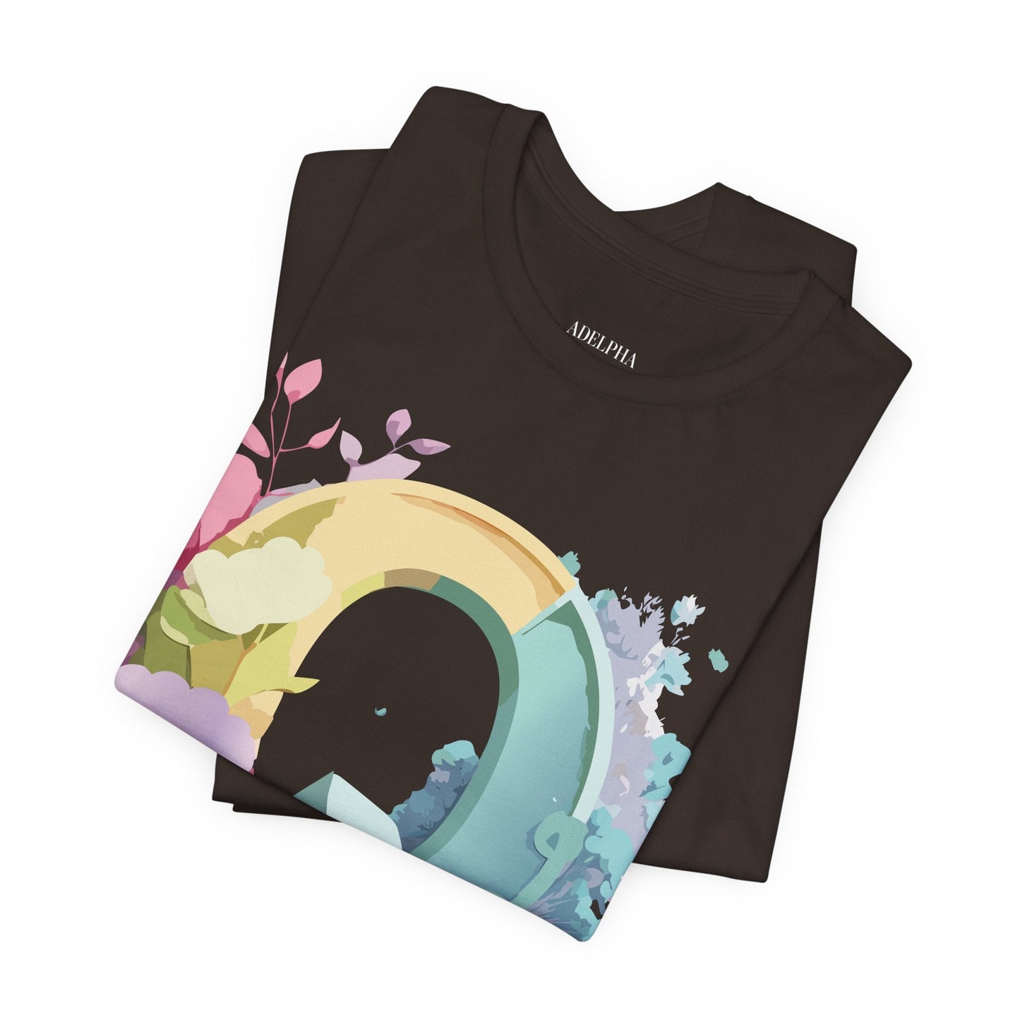 Letter Q Graphic Tee Unisex Short Sleeve Vintage Inspired Art Adelpha Tee Premium Cotton Comfort