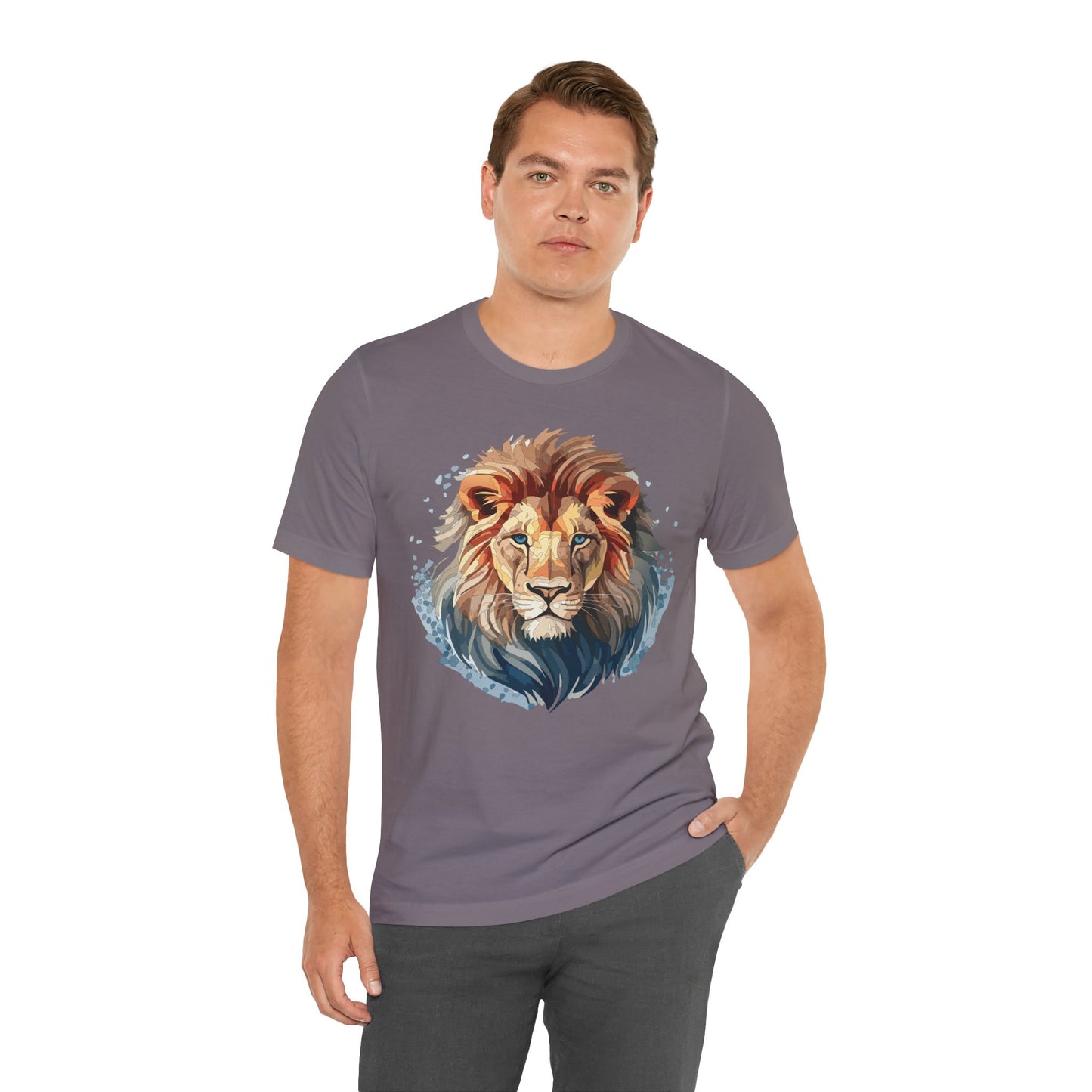 Lion Shirt, Animal Shirt, T-Shirt with Lion, Art Design Tee, Animal Tees, Safari T-Shirt 12