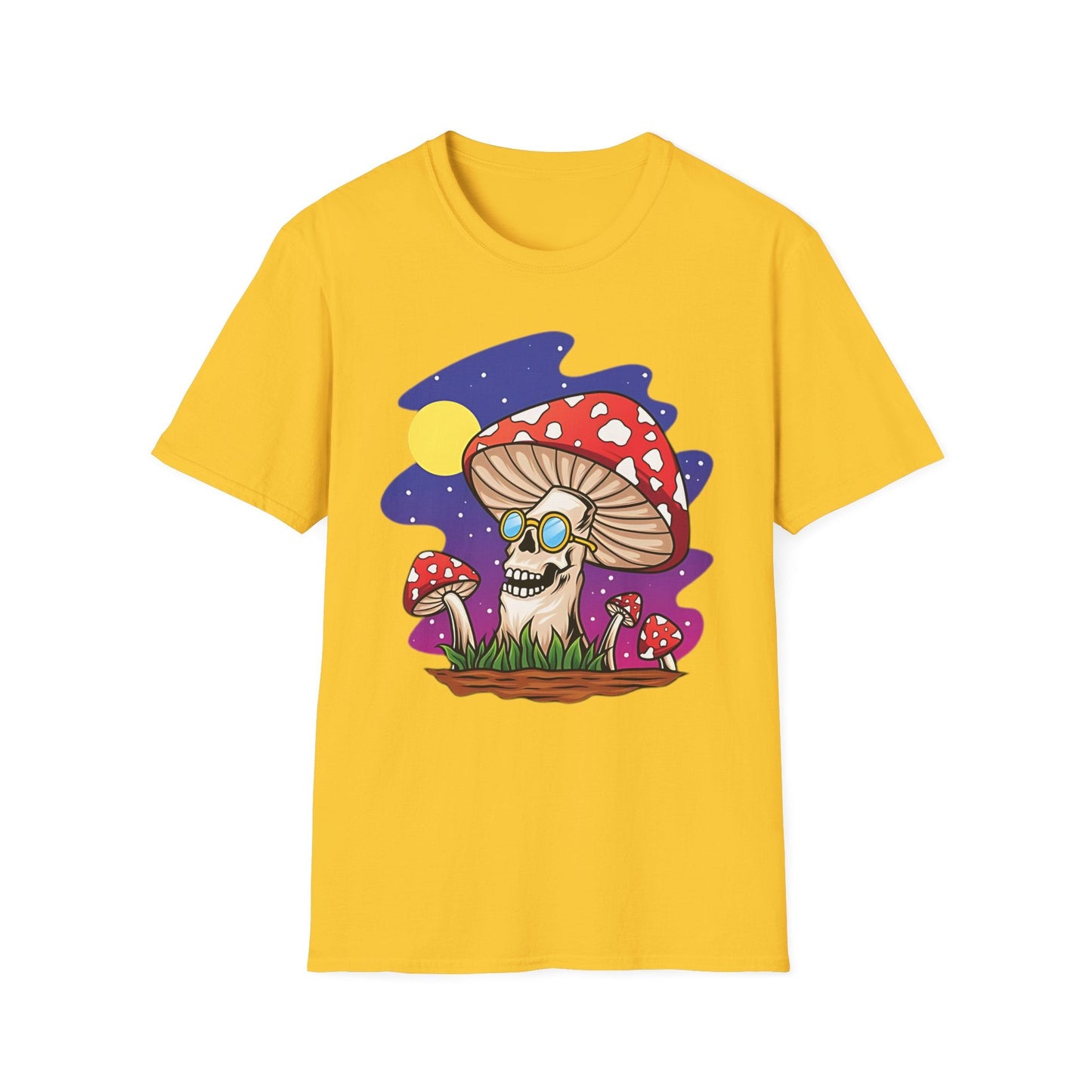 Mashroom Mushroom Tee Shirt Unisex Funny Fungus Design Softstyle 64000 Cotton Tee