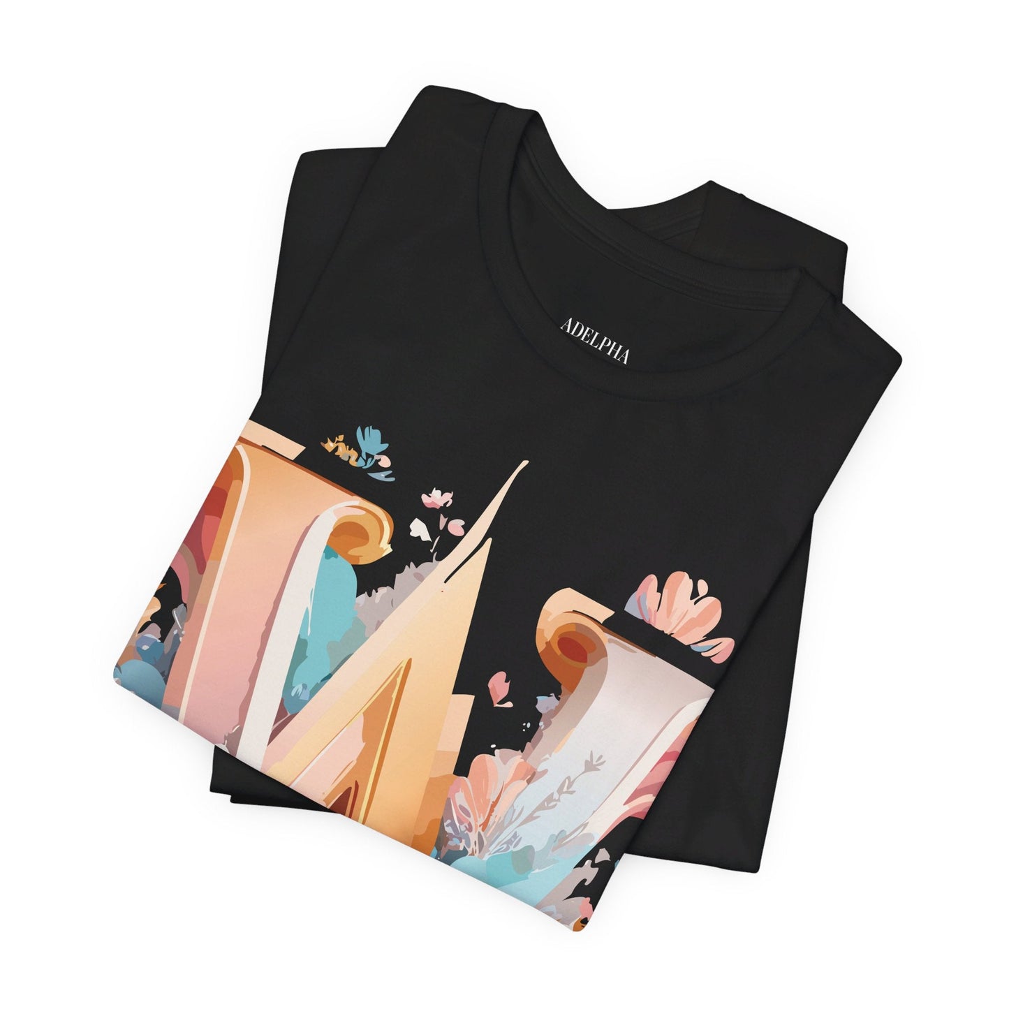 Letter W Shirt Unisex Graphic Tee By Adelpha Vintage Inspired Art Short Sleeve Collection