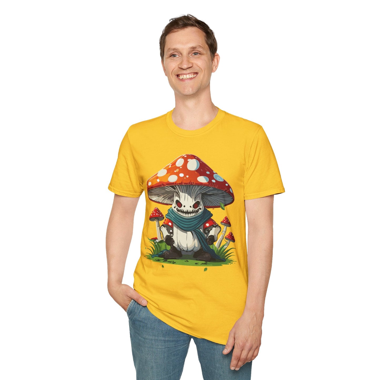 Unisex Mashroom T Shirt Funny Fungus Inspired Design Gildan Softstyle 64000 Tee Shirt