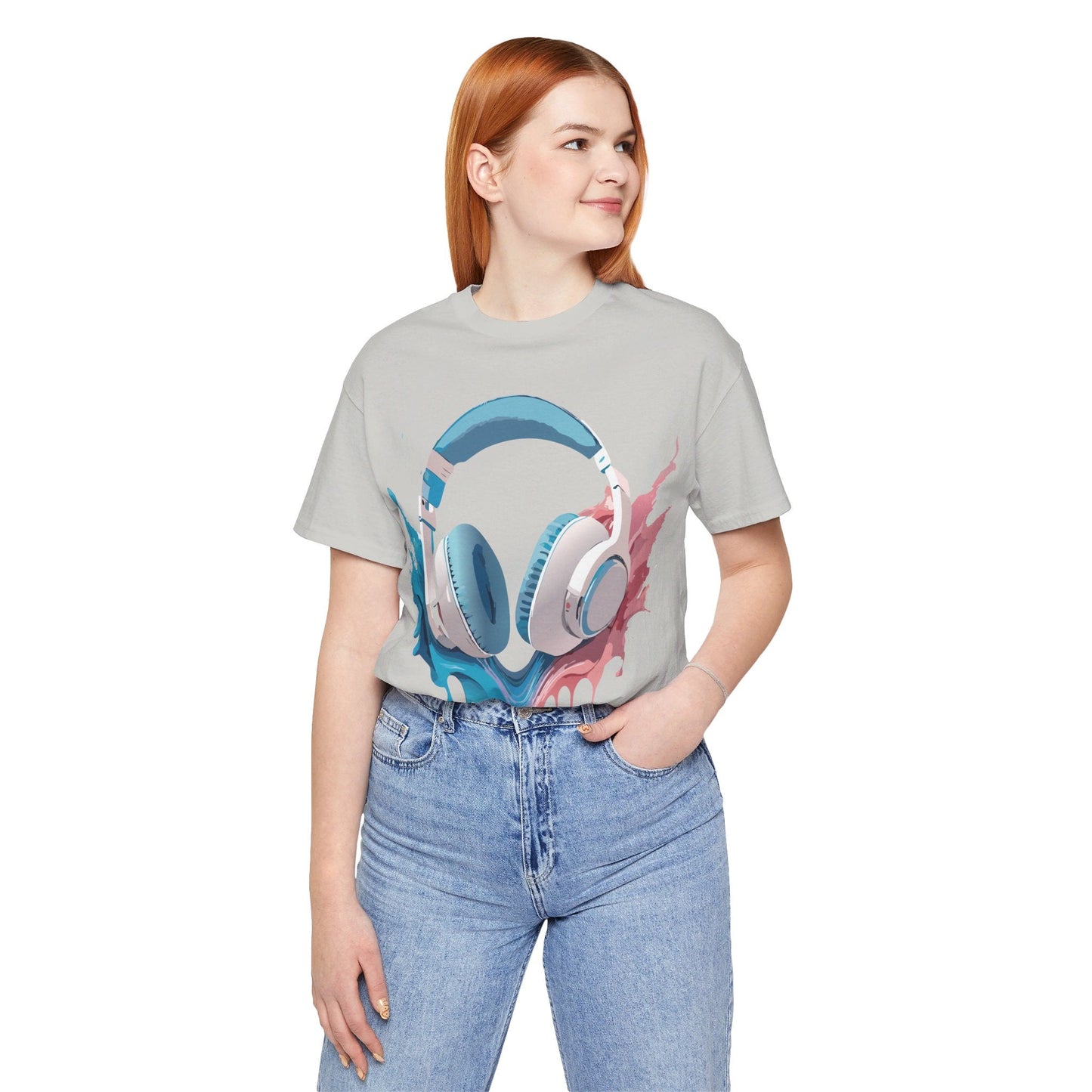Music Graphic Unisex 100 Cotton Vintage Art with Musical Elements Tee 92
