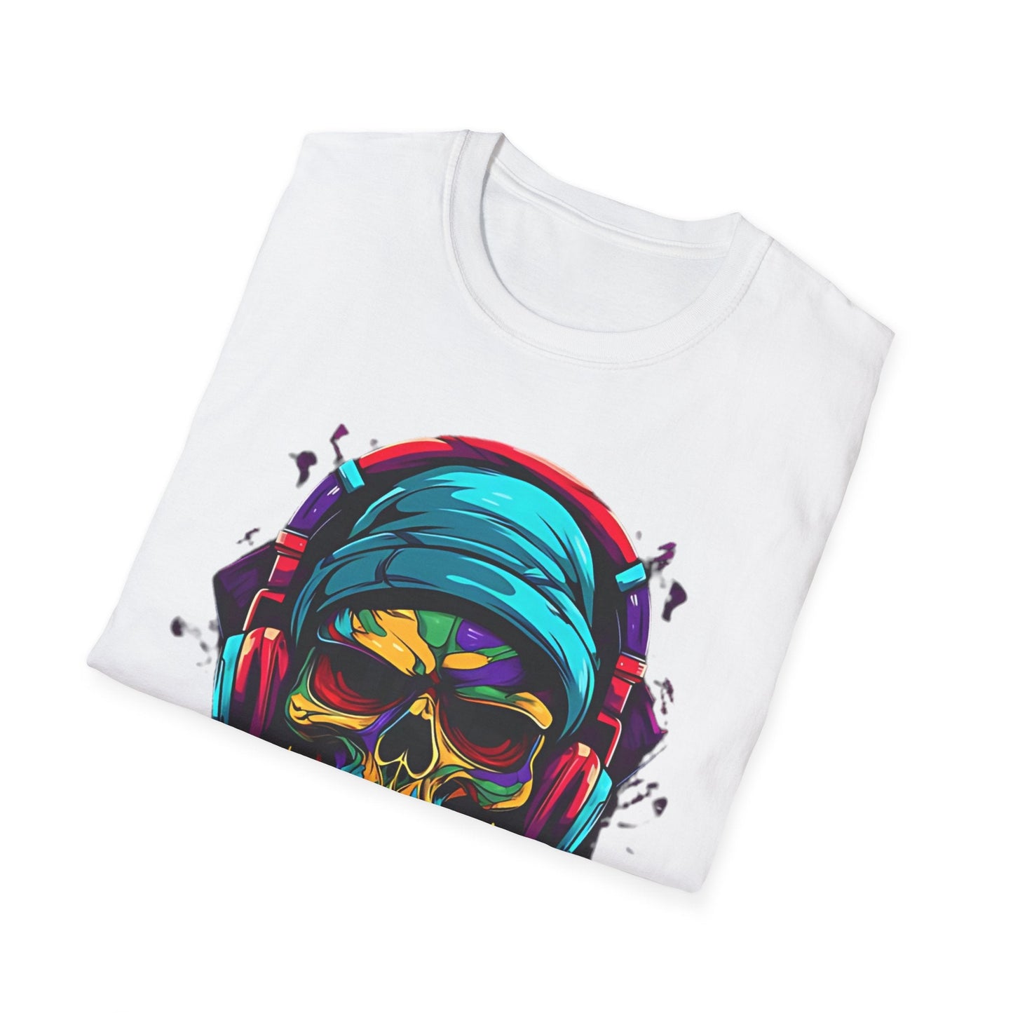 Skull Graphic Unisex Cotton T-shirt with Skeleton Artwork Design 24