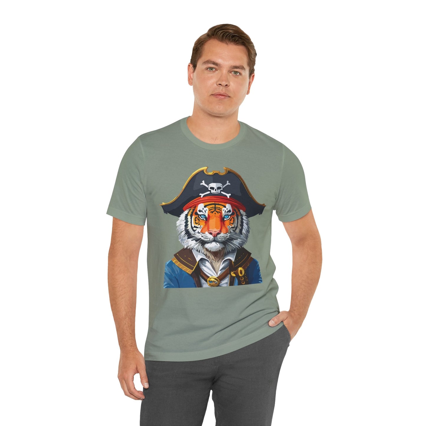 Unisex Animal Tee Shirt With Art Design Wild Animals Shirt Gildan Softstyle 64000