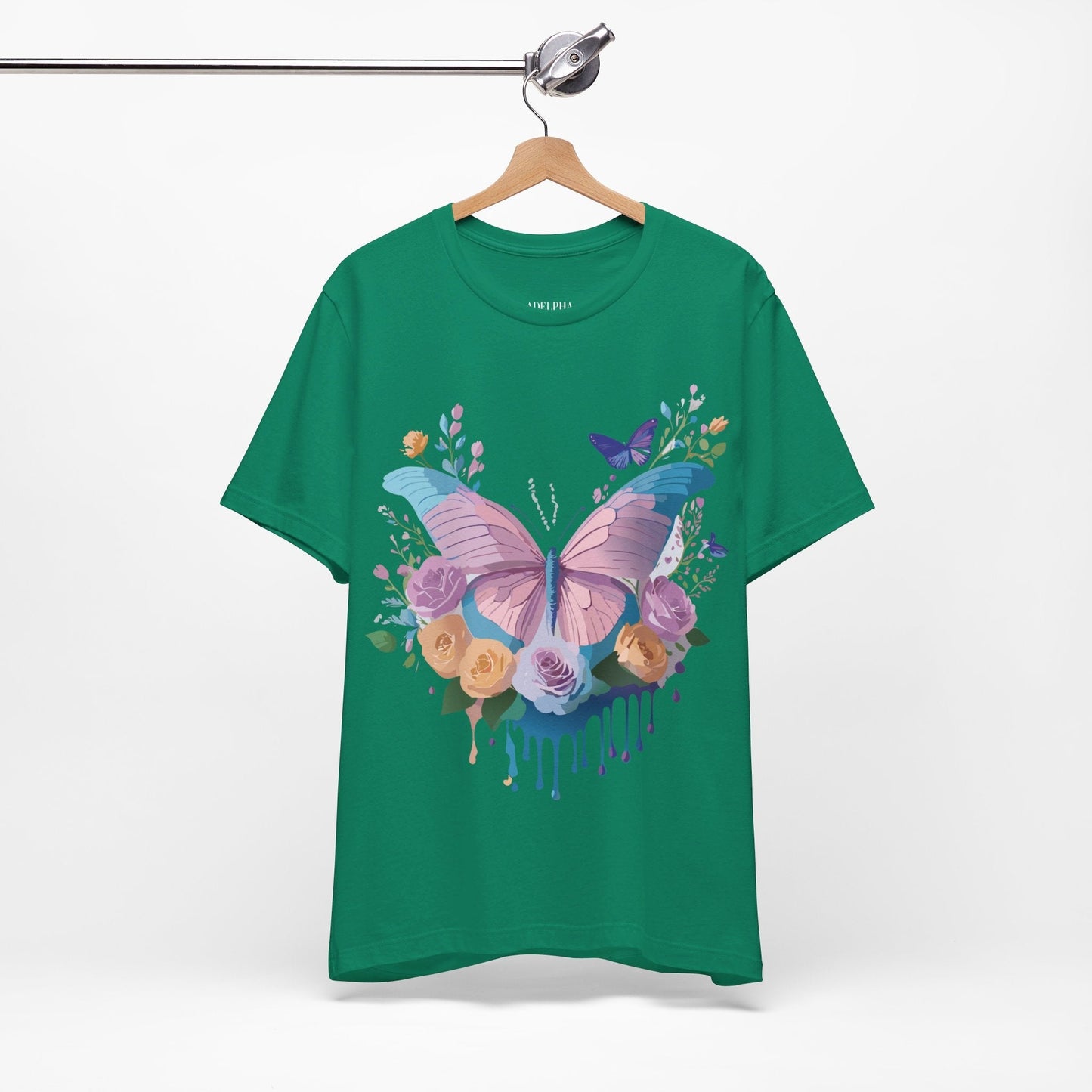 Adelpha Unisex Graphic Tee With Vintage Inspired Artwork Short Sleeve