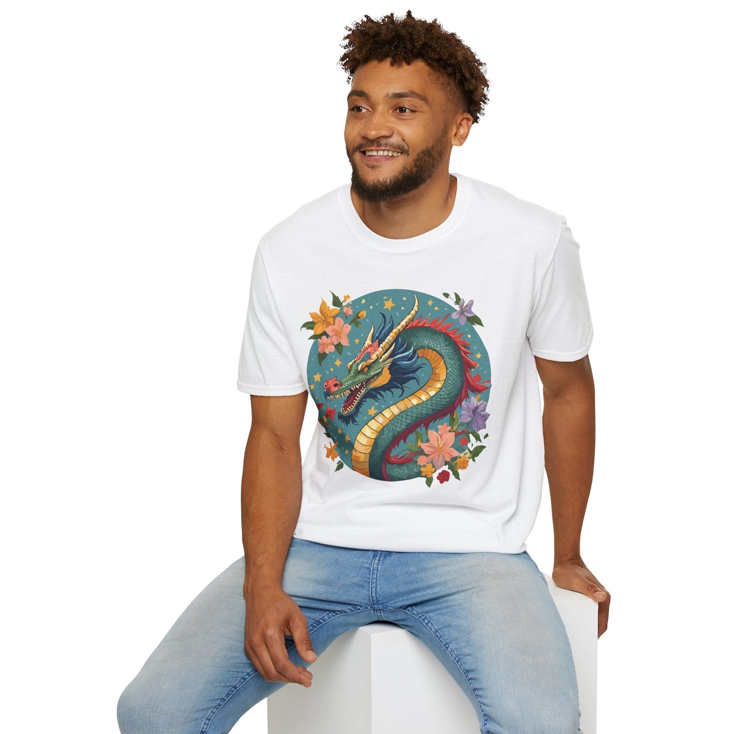Dragon Graphic Unisex 100 Cotton Tee with Animal Artwork Design 11
