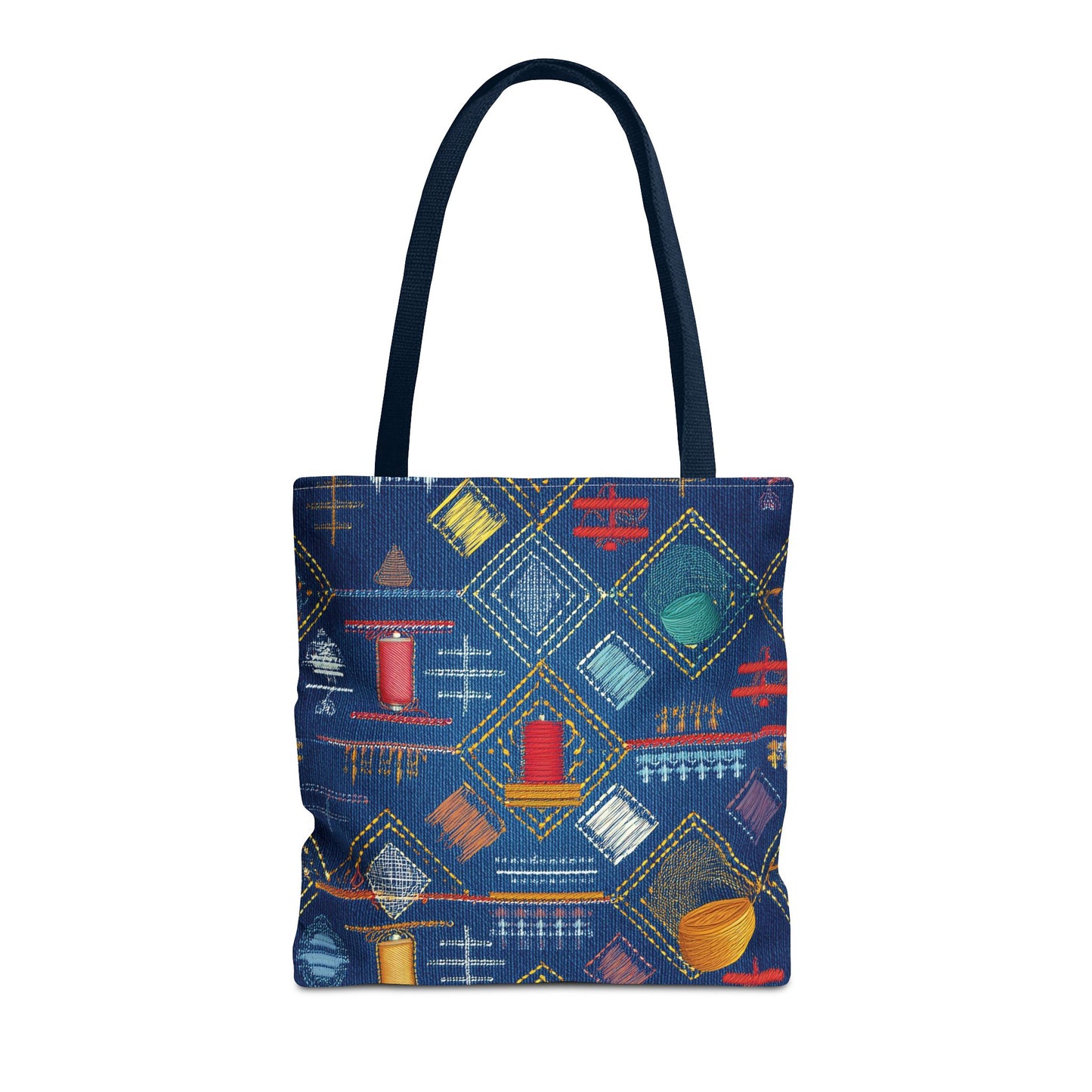 DIWALI DENIM PRINT CANVAS BAG HIGH-QUALITY 100% SPUN POLY 3 SIZES BAG-205-23