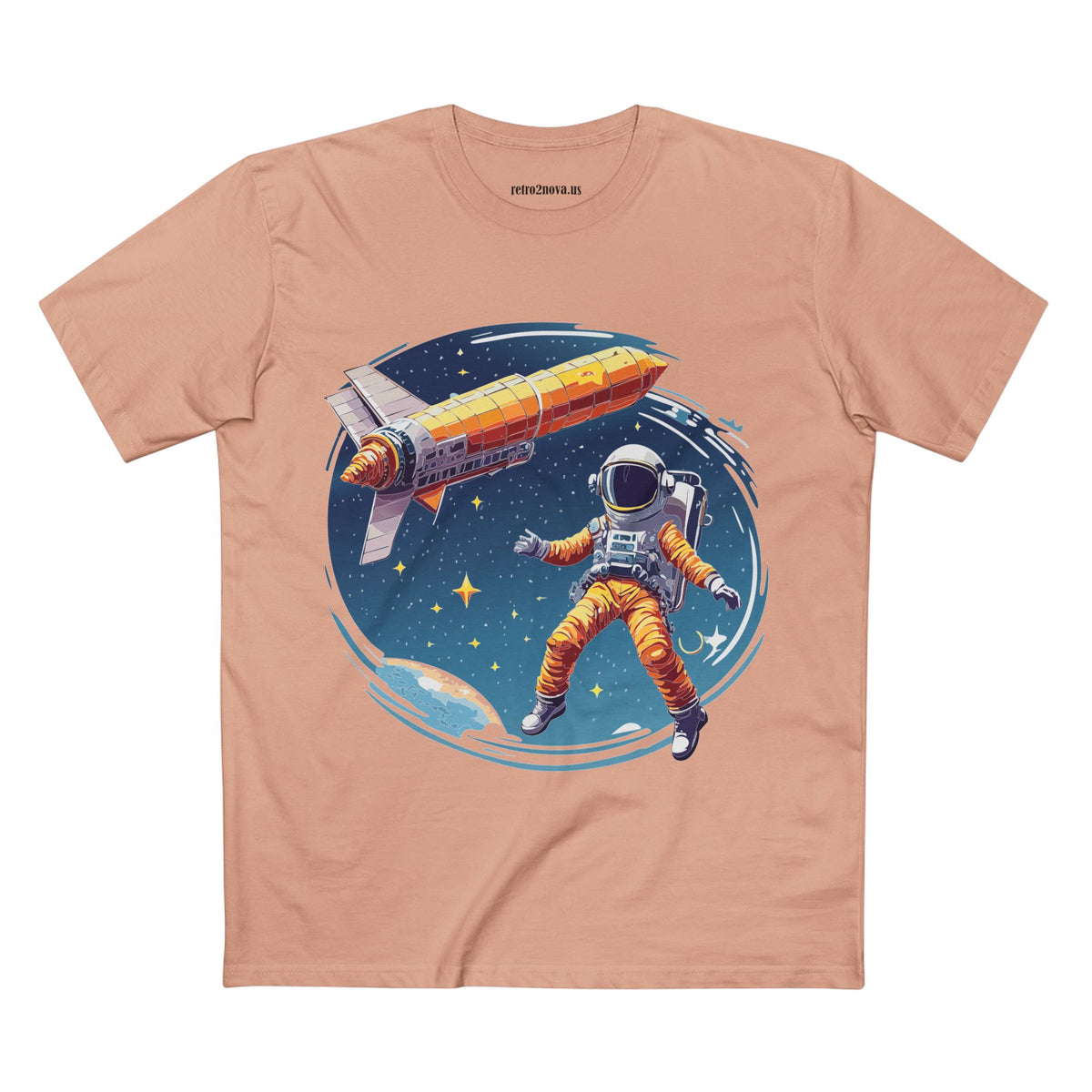 Cosmos Astronaut Graphic Tee Staple Unisex 100 Cotton Tee Shirt - CS-40