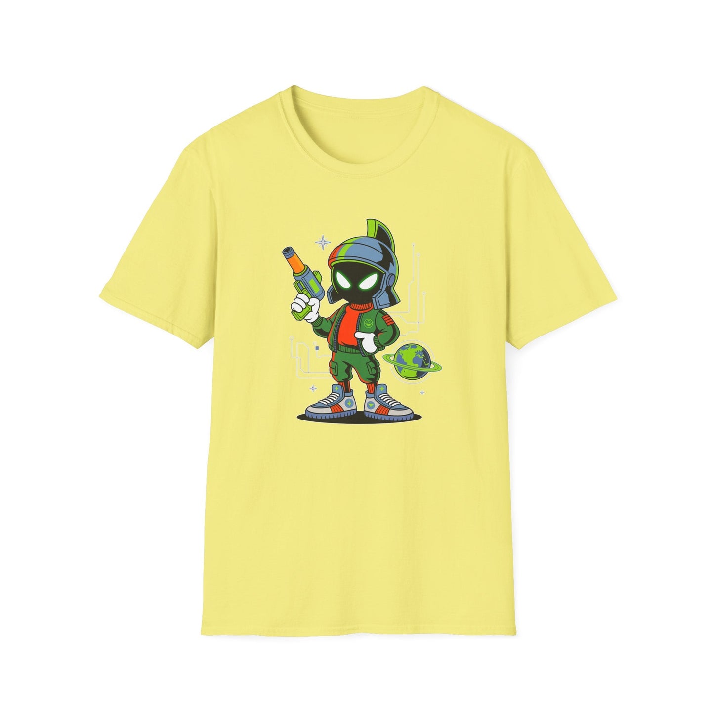 Gildan Softstyle 64000 Unisex Cartoon T Shirt With Animation And Funny Animals Design