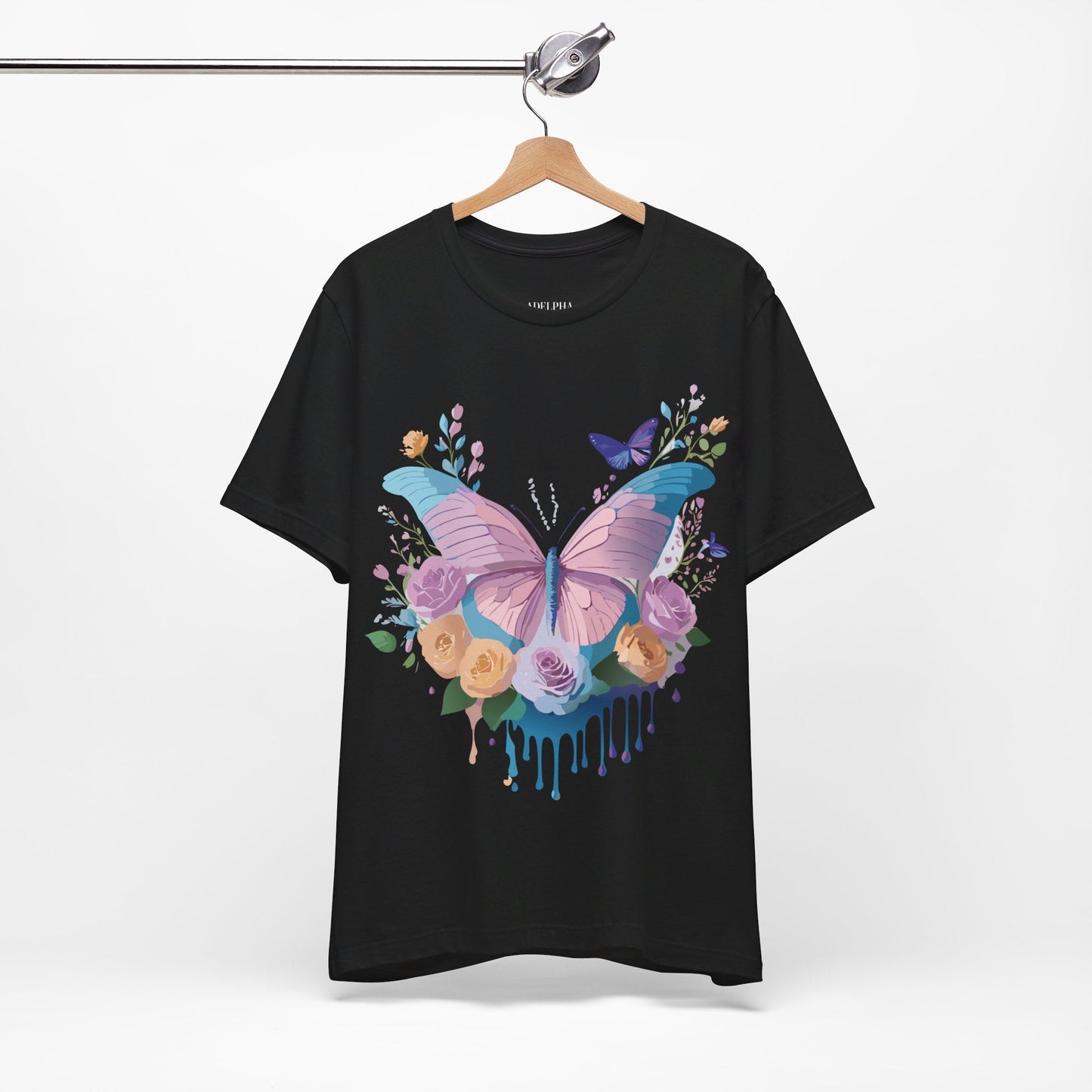 Adelpha Unisex Graphic Tee With Vintage Inspired Artwork Short Sleeve