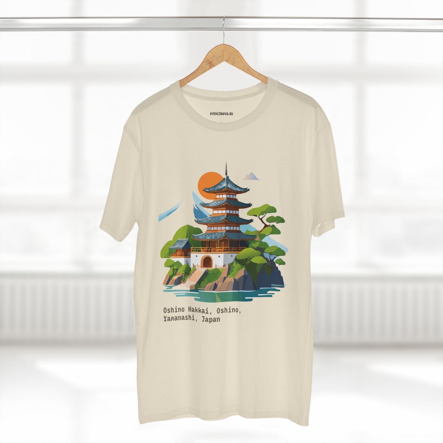 Japan Travel Shirt Unisex Cotton Tee With Original Art Design From Retro2Nova Collection