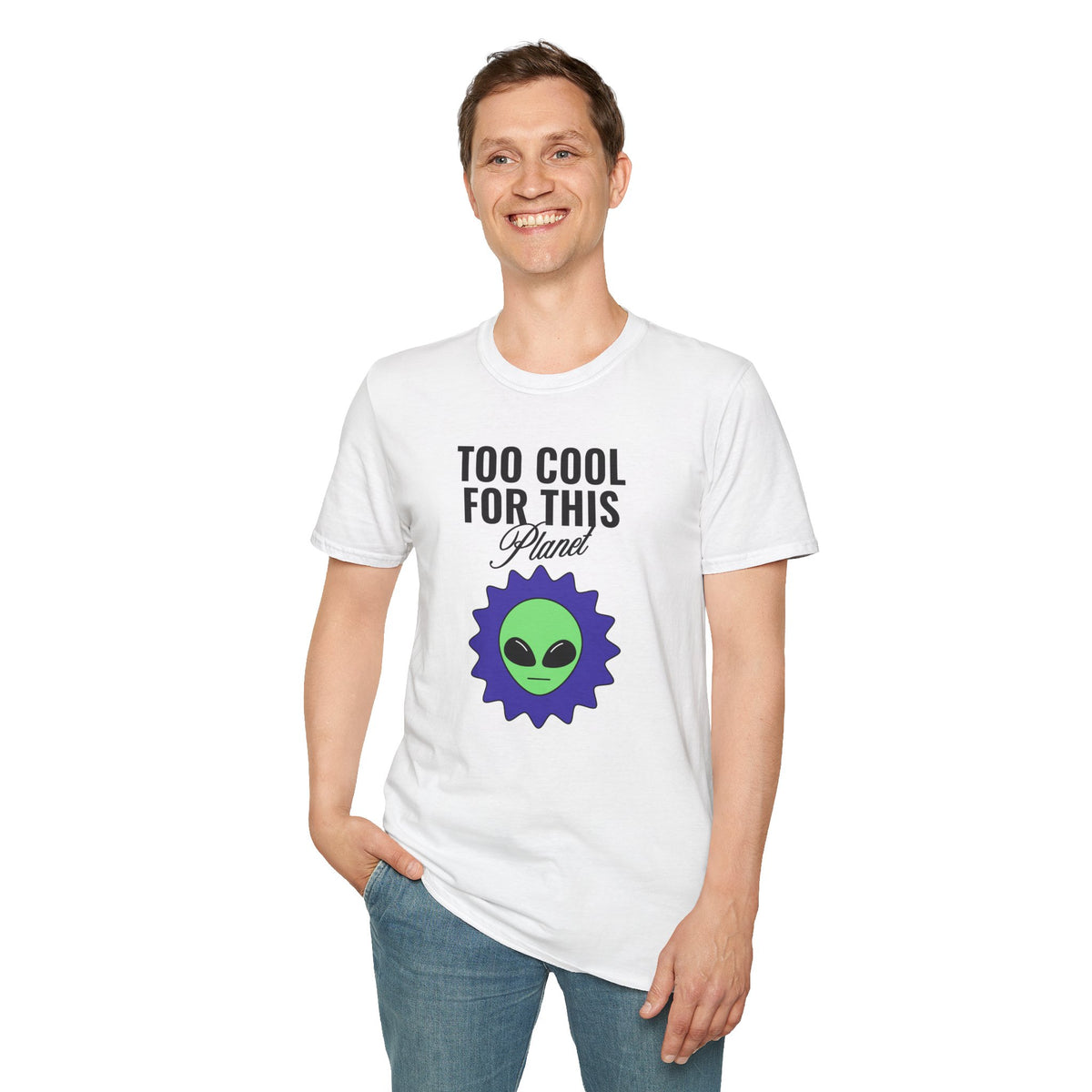 Alien Graphic Funny UFO Graphic Tee Gildan Unisex 100 Cotton Tee Shirt r110