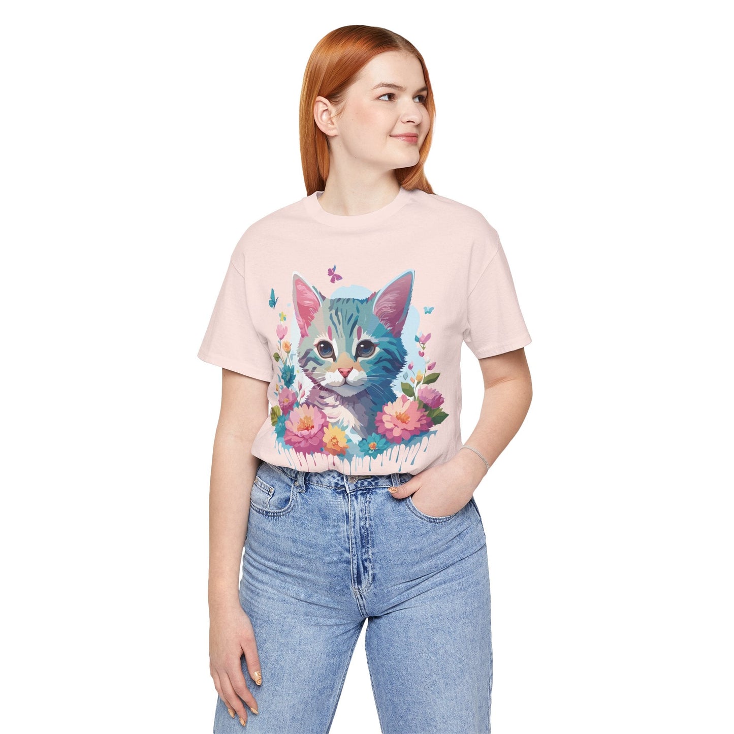Cat Graphic Unisex 100 Cotton Vintage Design Tee 2