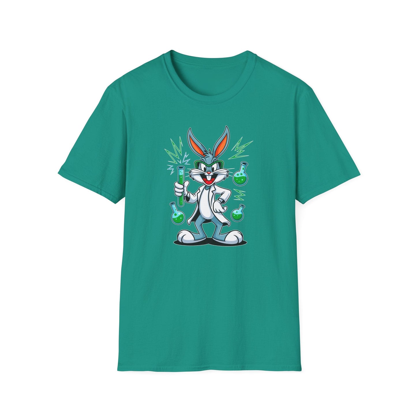 Bugs Bunny T Shirt Unisex Softstyle Cartoon Tee 100 Percent Ring Spun Cotton Graphic Artwork