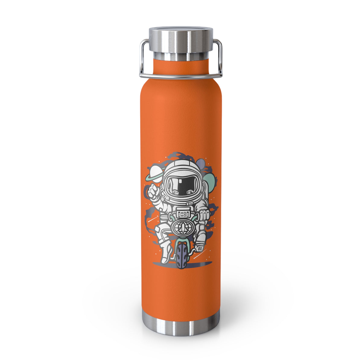 22oz Copper Insulated Water Bottle with Cartoon Design - CV58