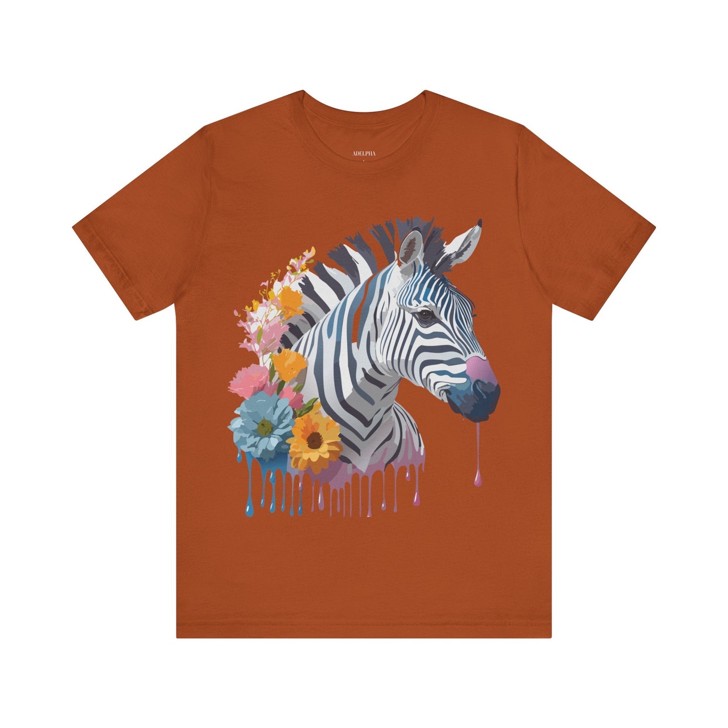 Adelpha Zebra Graphic T Shirt Unisex Vintage Inspired Art Short Sleeve Premium Soft Cotton