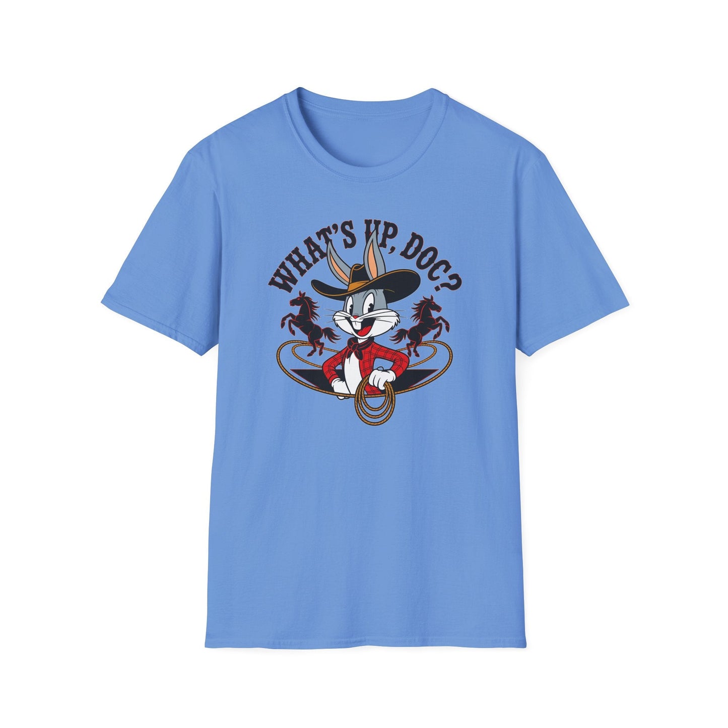 Bugs Bunny Shirt Unisex Cartoon T Shirt With Animation Design Softstyle Gildan 64000
