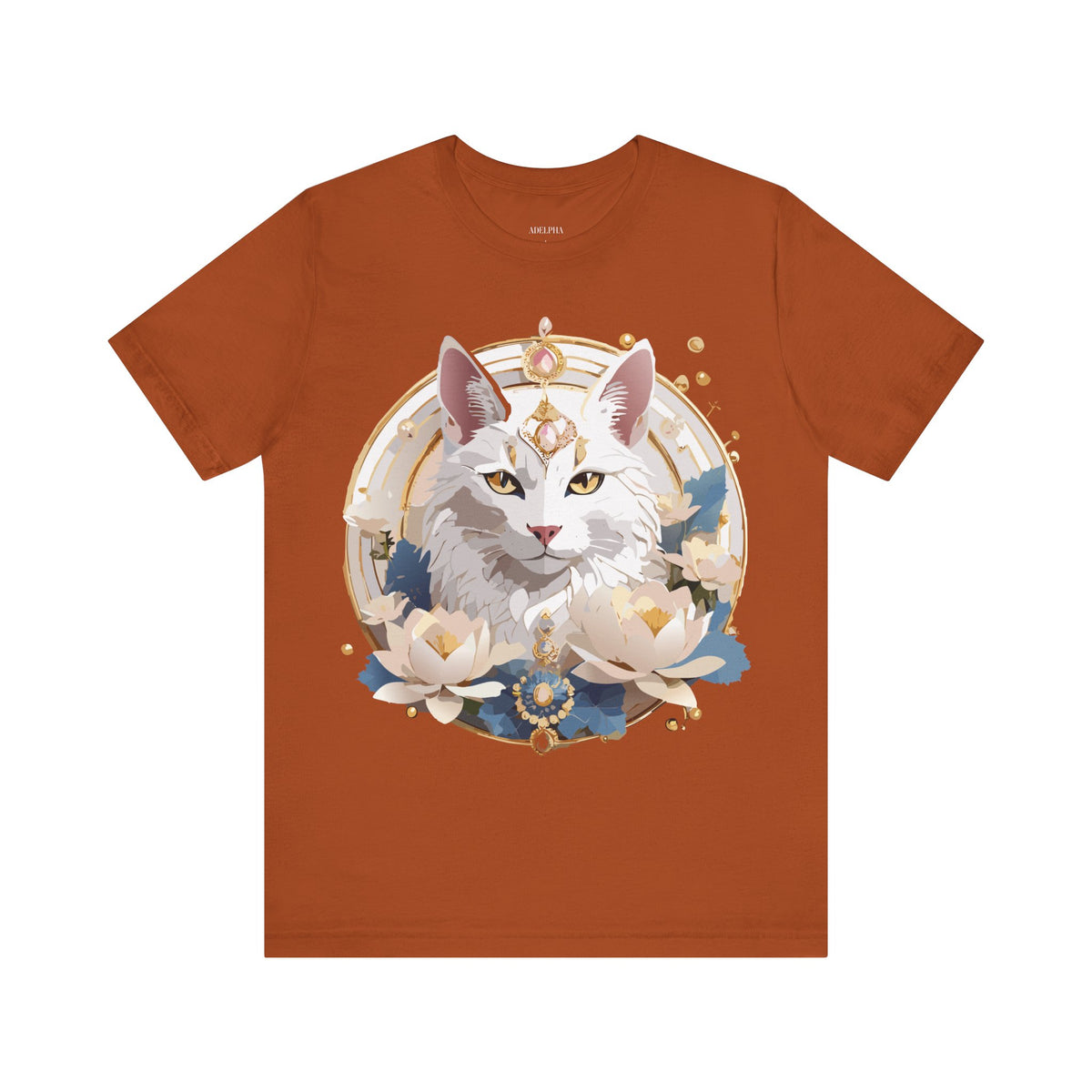 Medallion Graphic Unisex Cotton Bella+Canvas Tee with Art Design d75