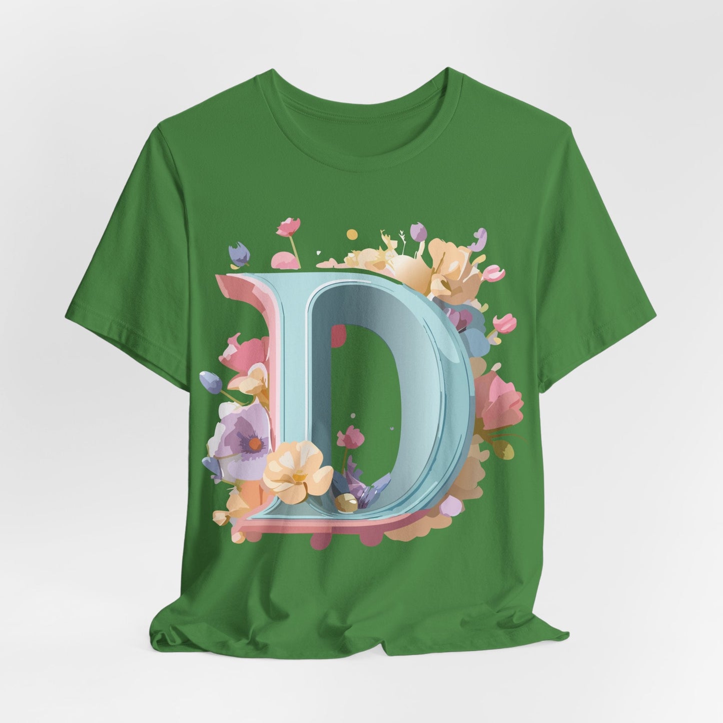 Letter D Graphic Tee Unisex Jersey Short Sleeve By Adelpha Vintage Inspired Artwork