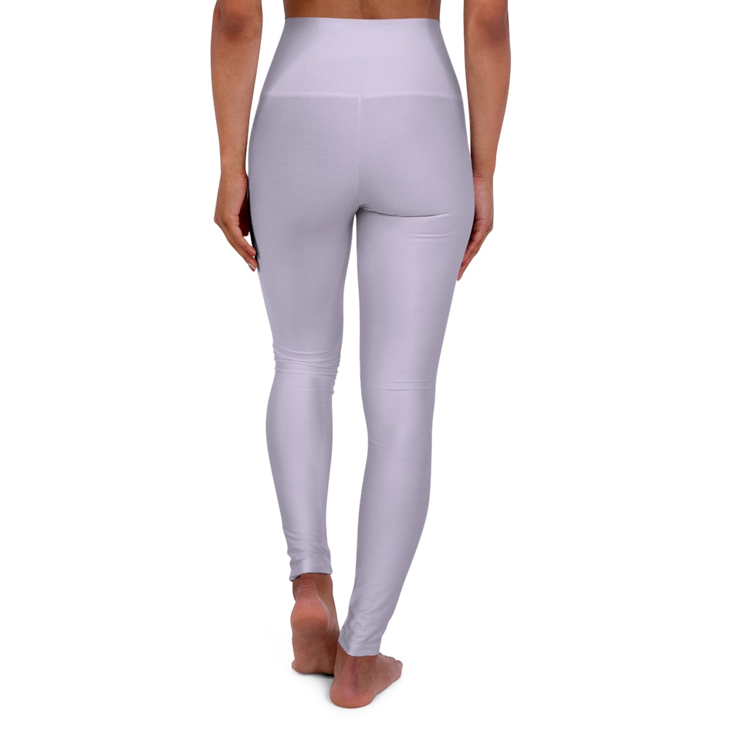 Fog Lilac Color High-Waist Yoga Leggings Women's Seamless Poly-Span Stretchy Pants XS-2XL