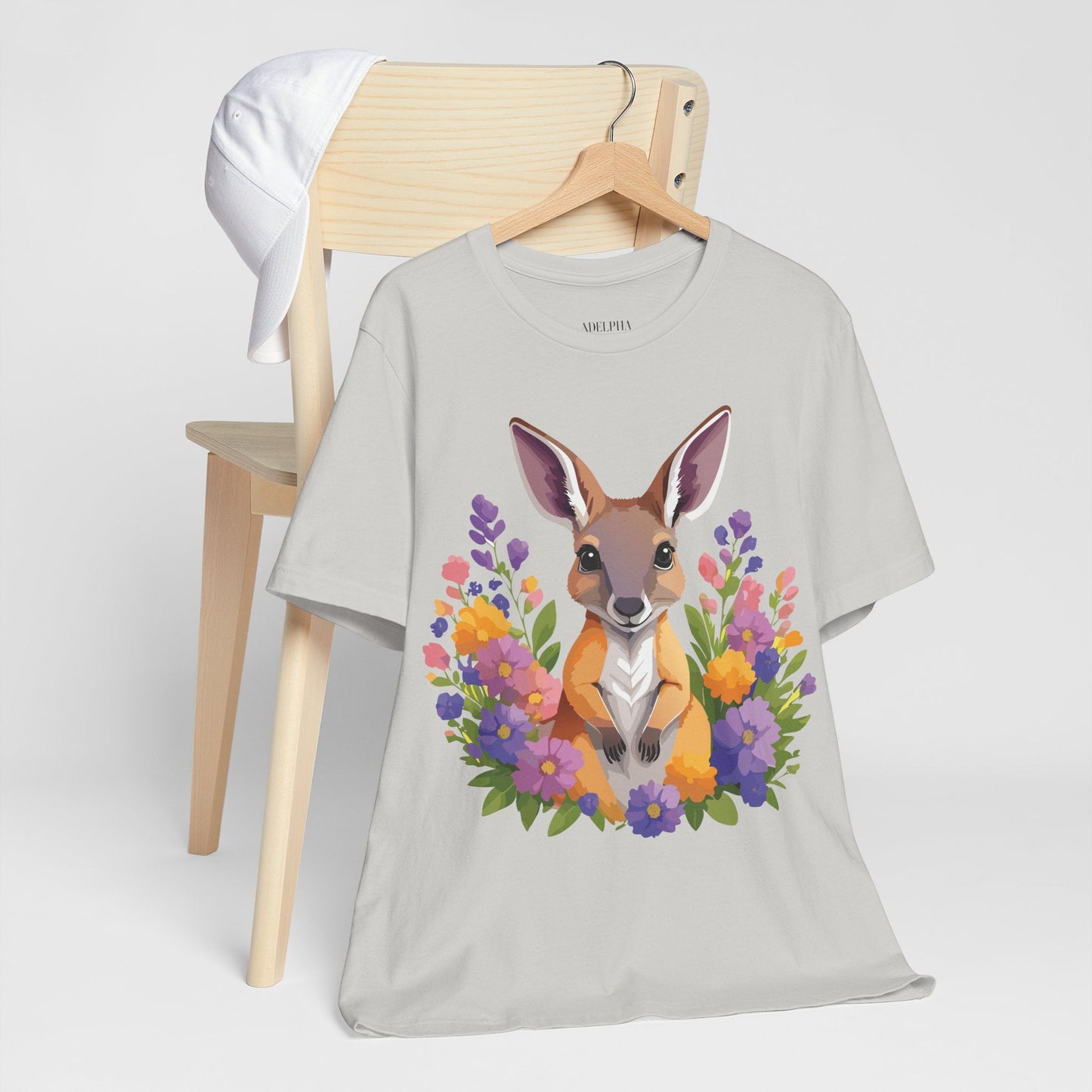 Adelpha Unisex Vintage Inspired Graphic Tee With Original Art Design Short Sleeve
