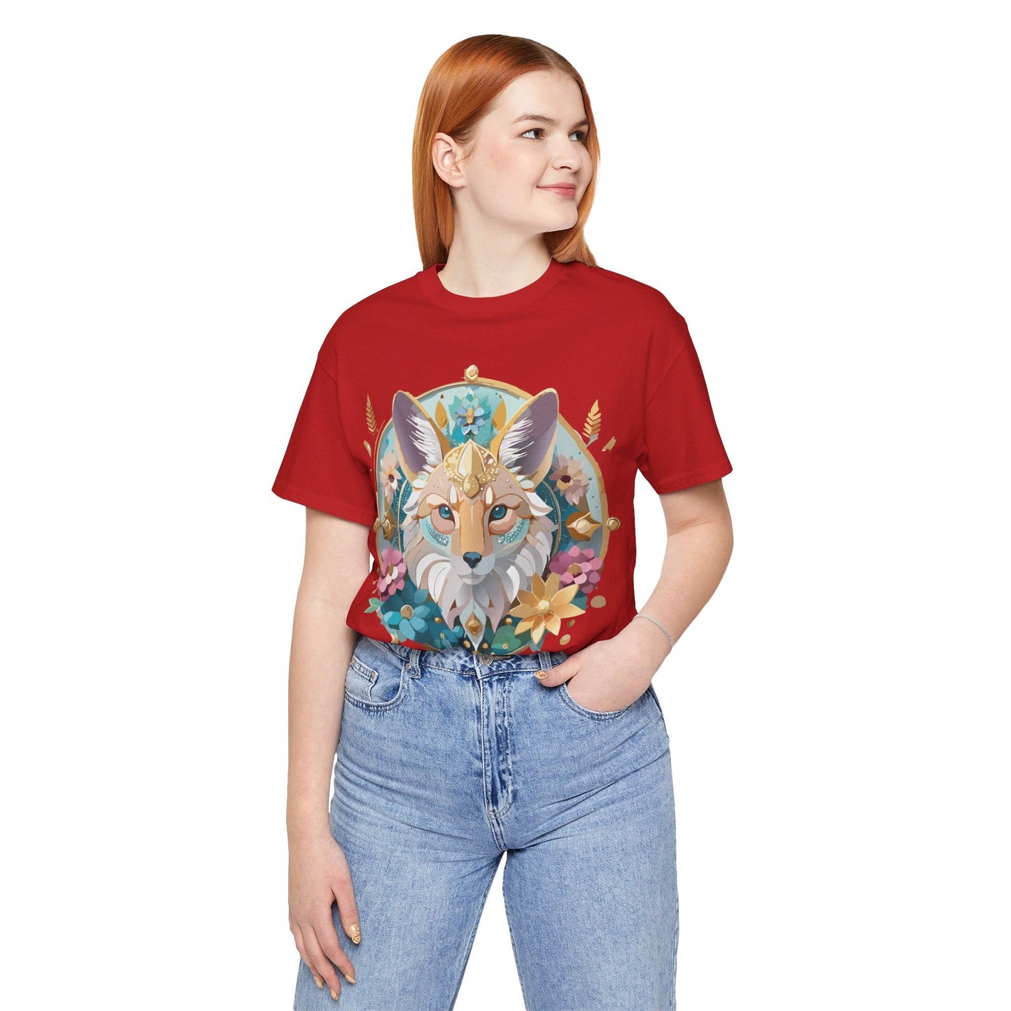 Adelpha Vintage Inspired Graphic Tee Medallion Art Unisex Short Sleeve Shirt Premium