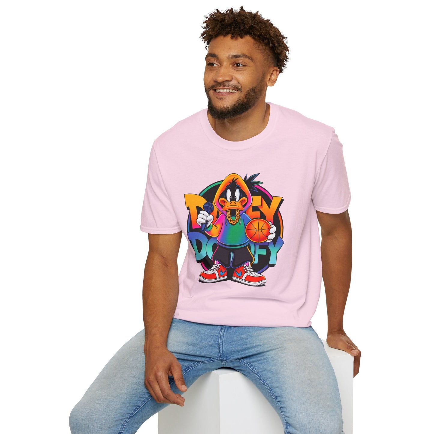 Funny Cartoon Animals T Shirt With Animation Print Unisex Softstyle Graphic Cotton Tee