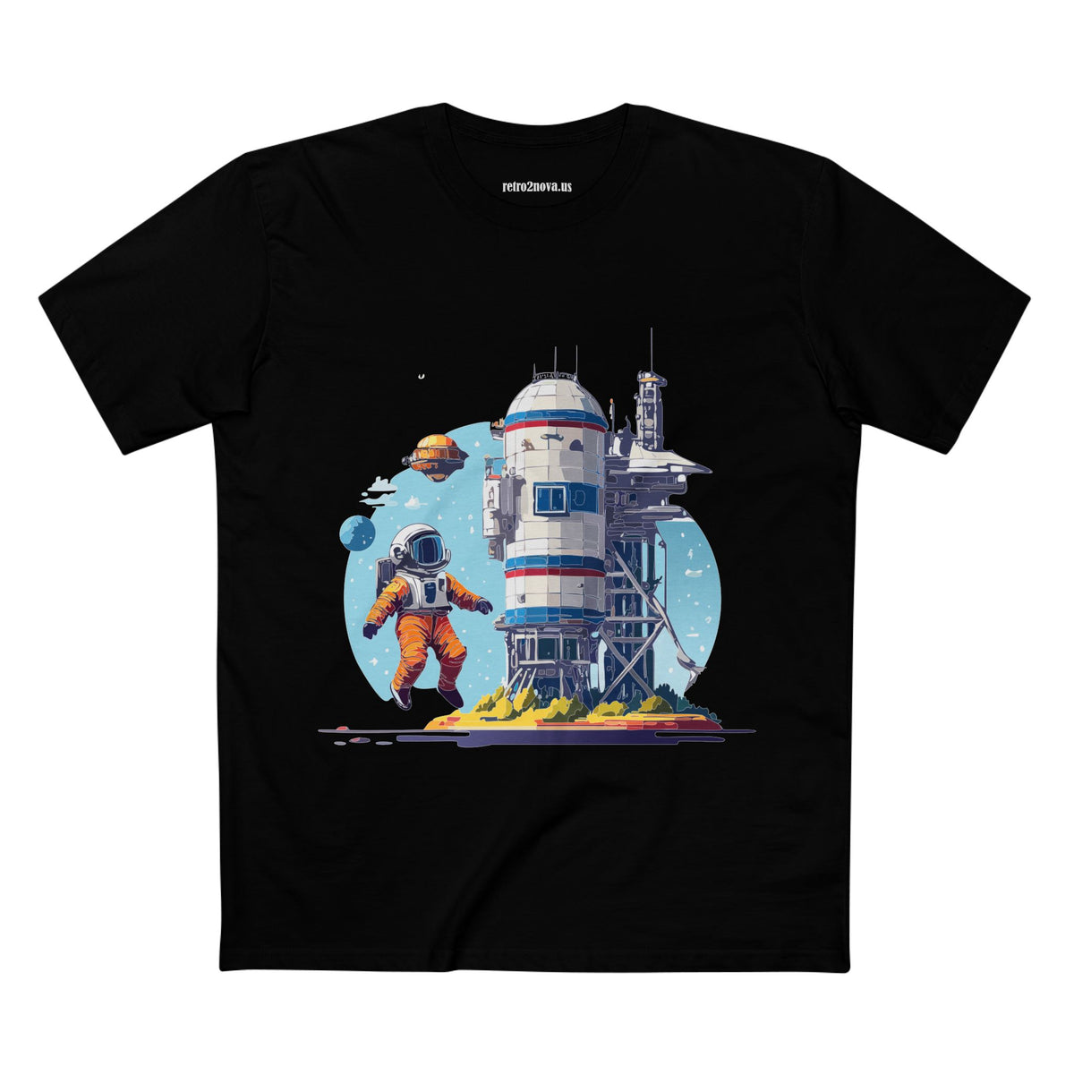 Cosmos Astronaut Graphic Tee Staple Unisex 100 Cotton Tee Shirt - CS-8