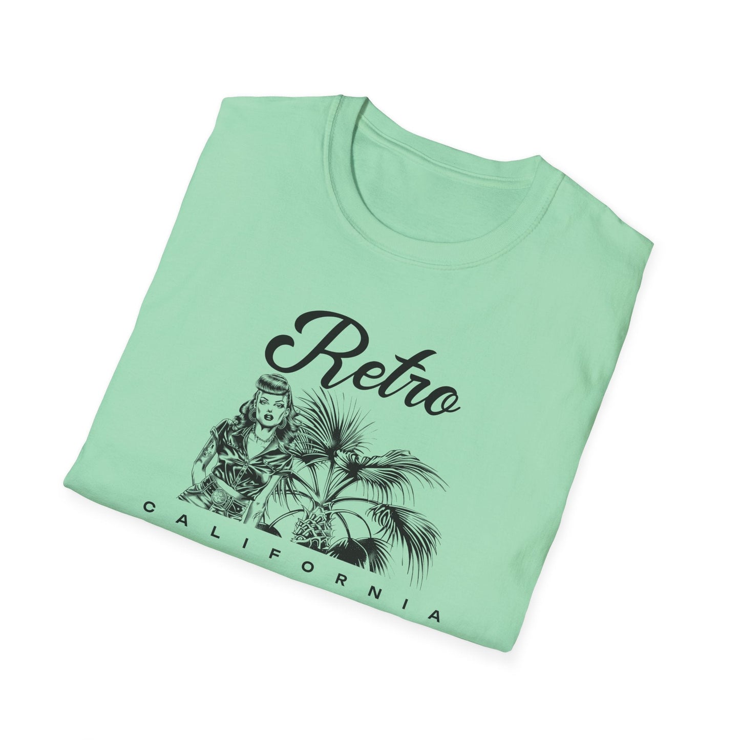 Retro California T-Shirt Unisex Cotton Vintage Palm Beach Graphic Tee
