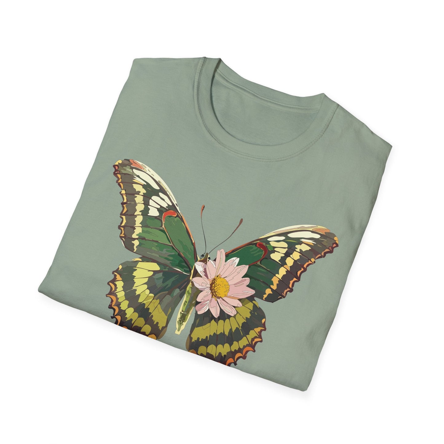 Butterfly Shirt Unisex Monarch Butterfly Tee Gildan Softstyle 64000 100% Ring Spun Cotton