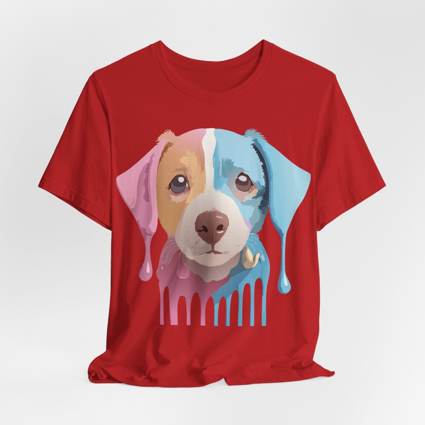 Vintage Inspired Dog Graphic Tee Unisex Jersey Short Sleeve Premium Adelpha Art Design