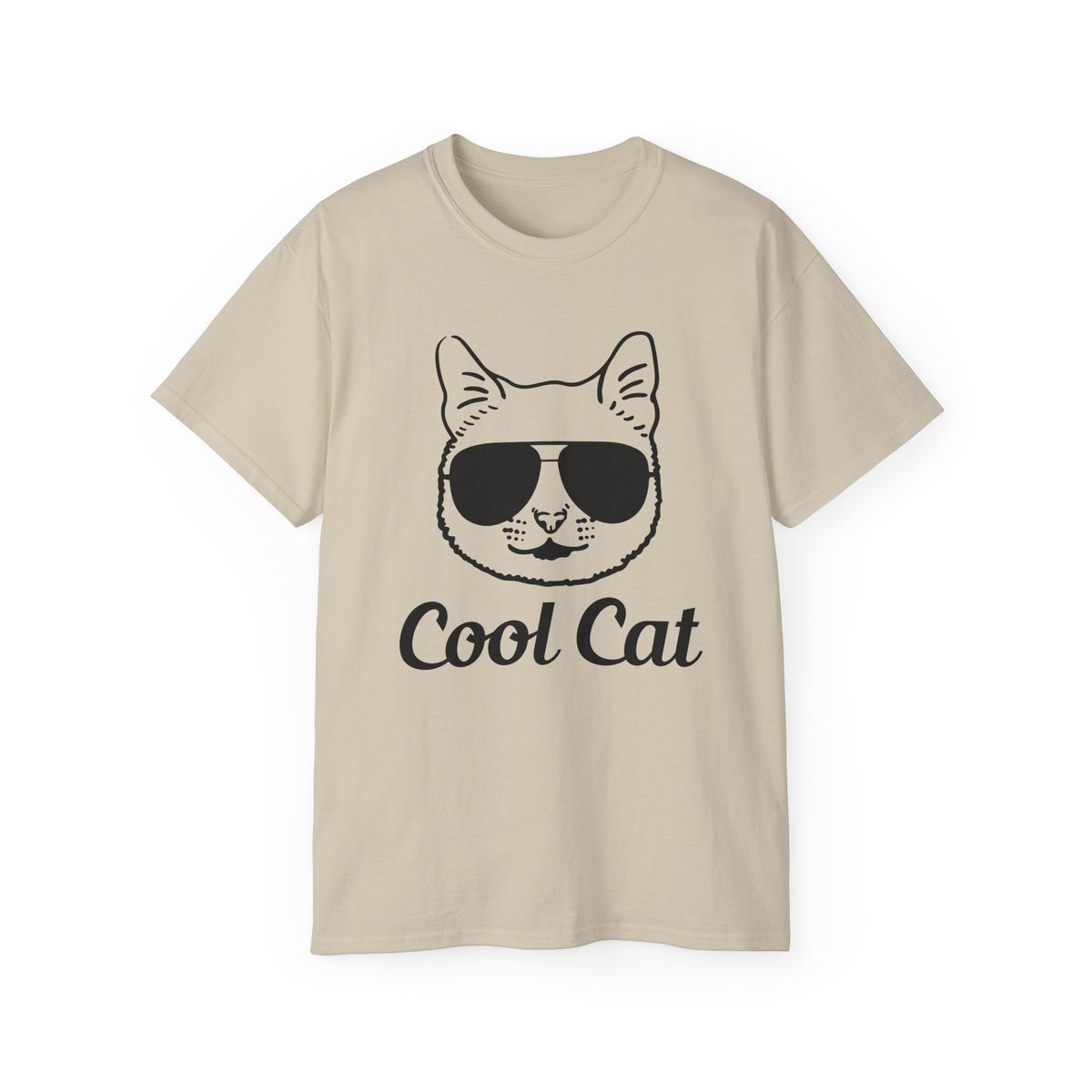 Cool Cat Sunglasses Tee | Cat Face Graphic Shirt