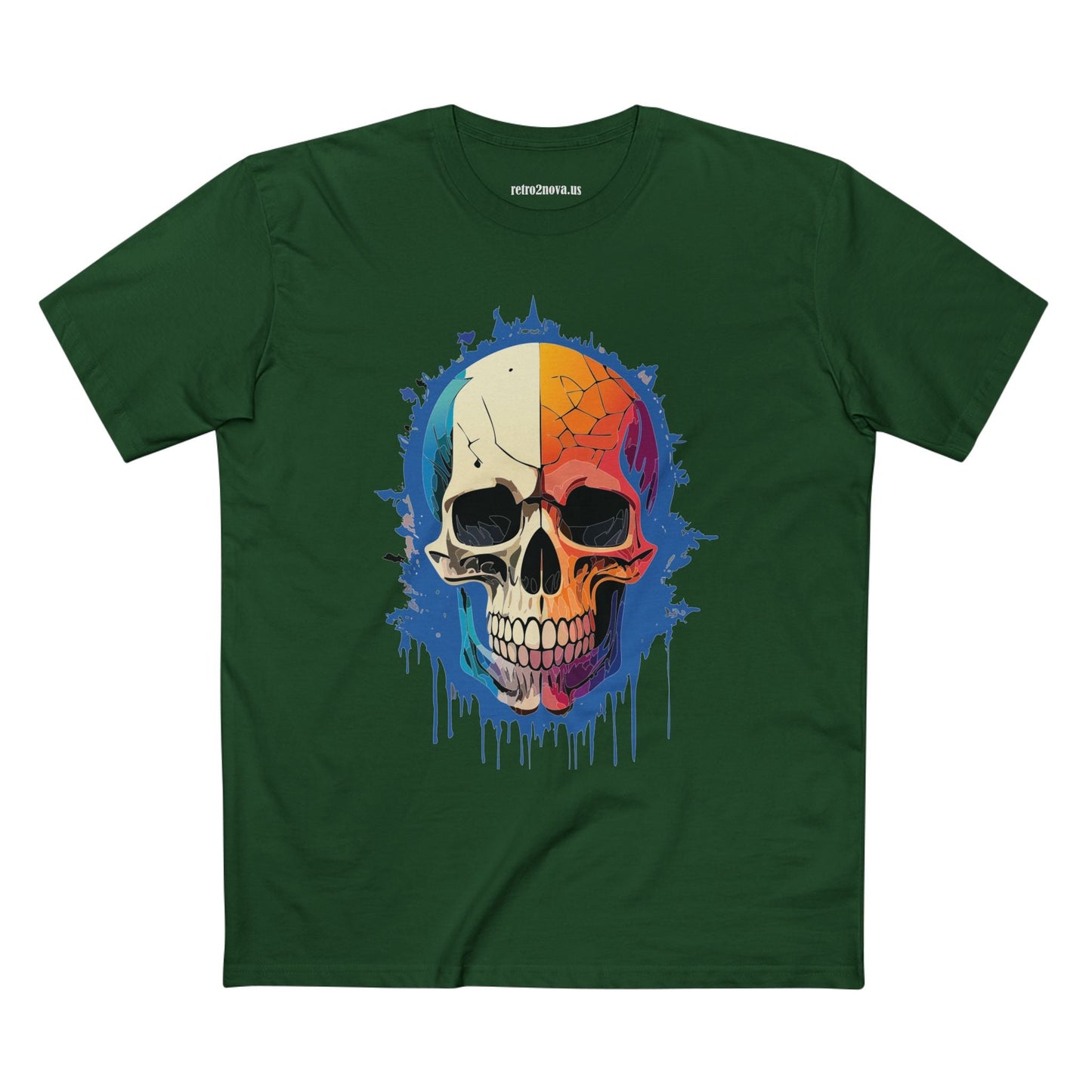 Skull Shirt Unisex Skeleton Tee Premium Cotton Staple With Original Art Design Collection