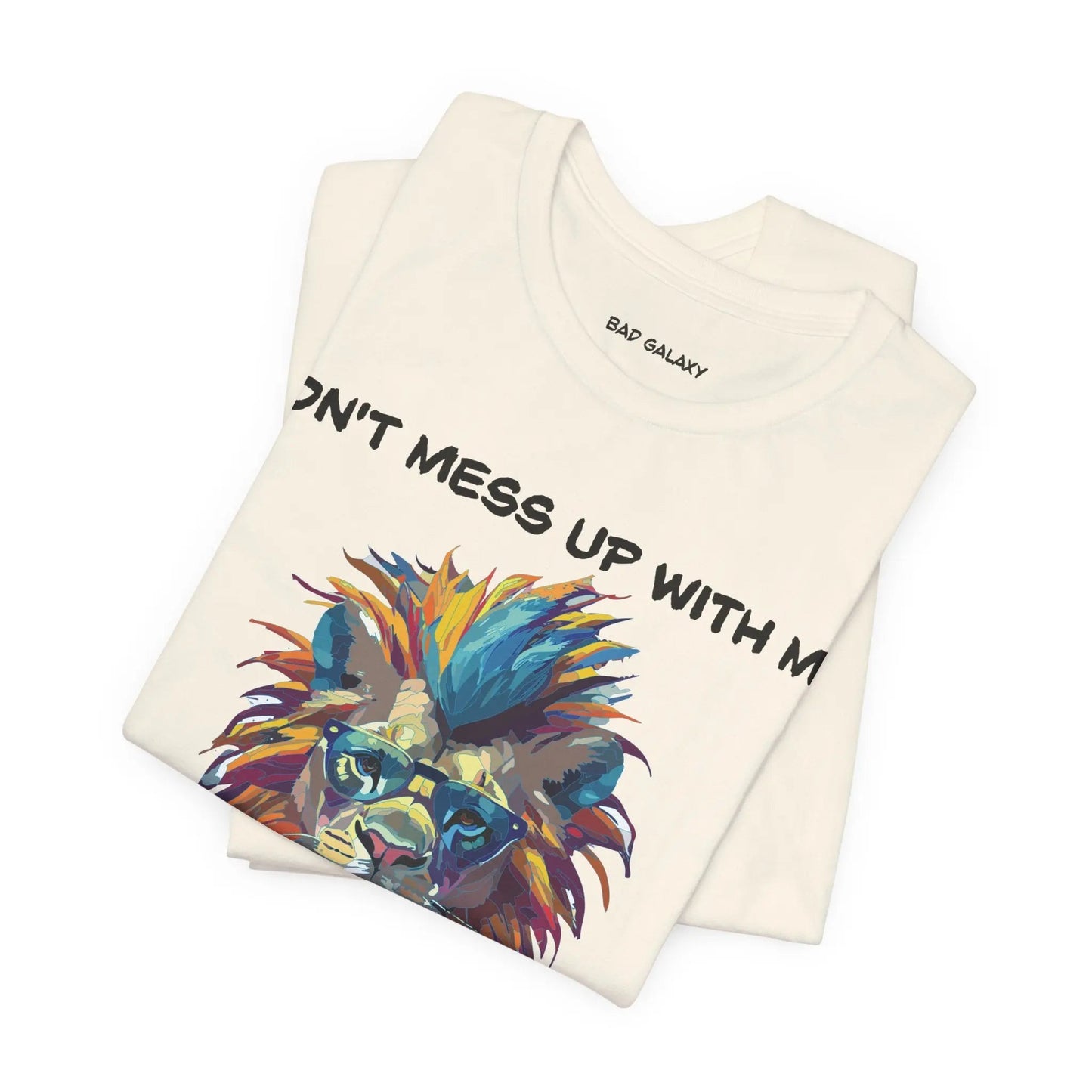 Bad Galaxy Animal T Shirt 100 Percent Cotton Eco Friendly Ink USA Printed Durable Stitching