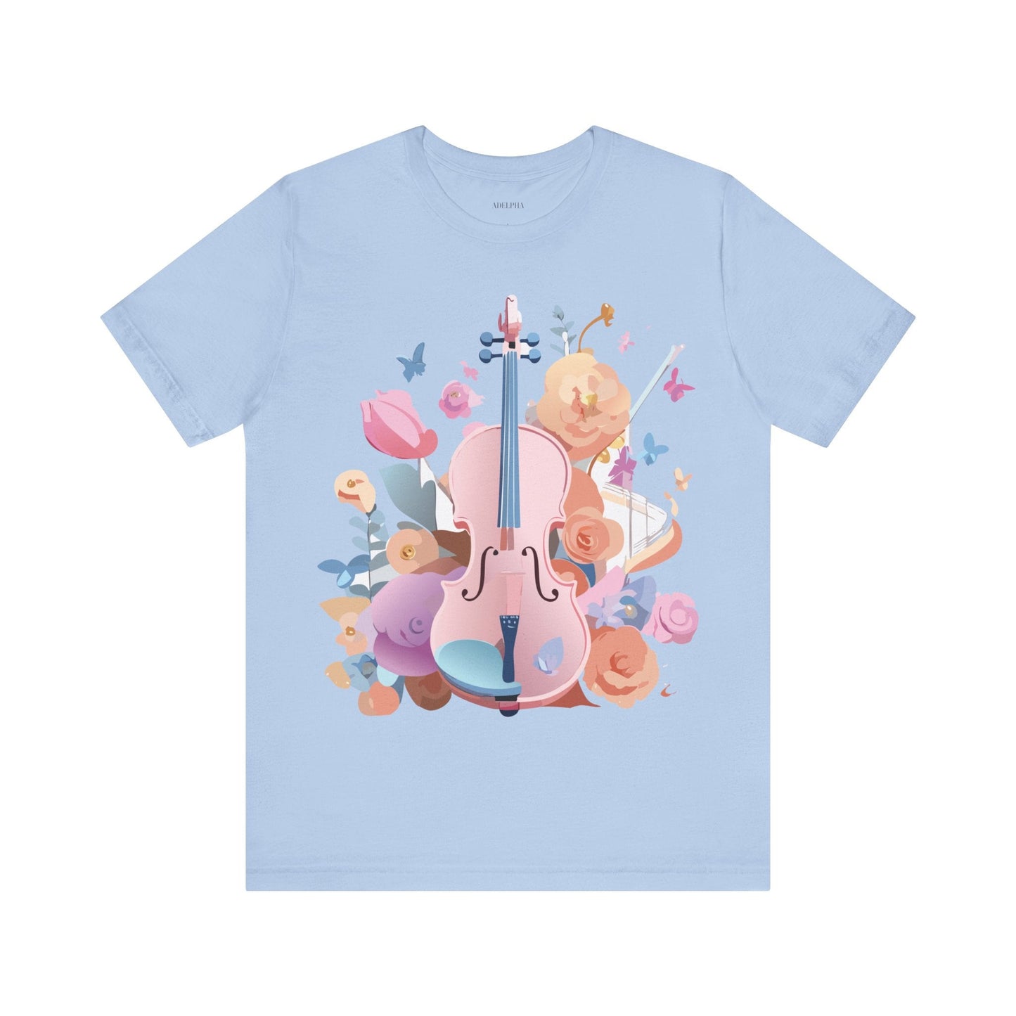 Adelpha Graphic Tee Unisex Short Sleeve Art Design Vintage Inspired Music T Shirt