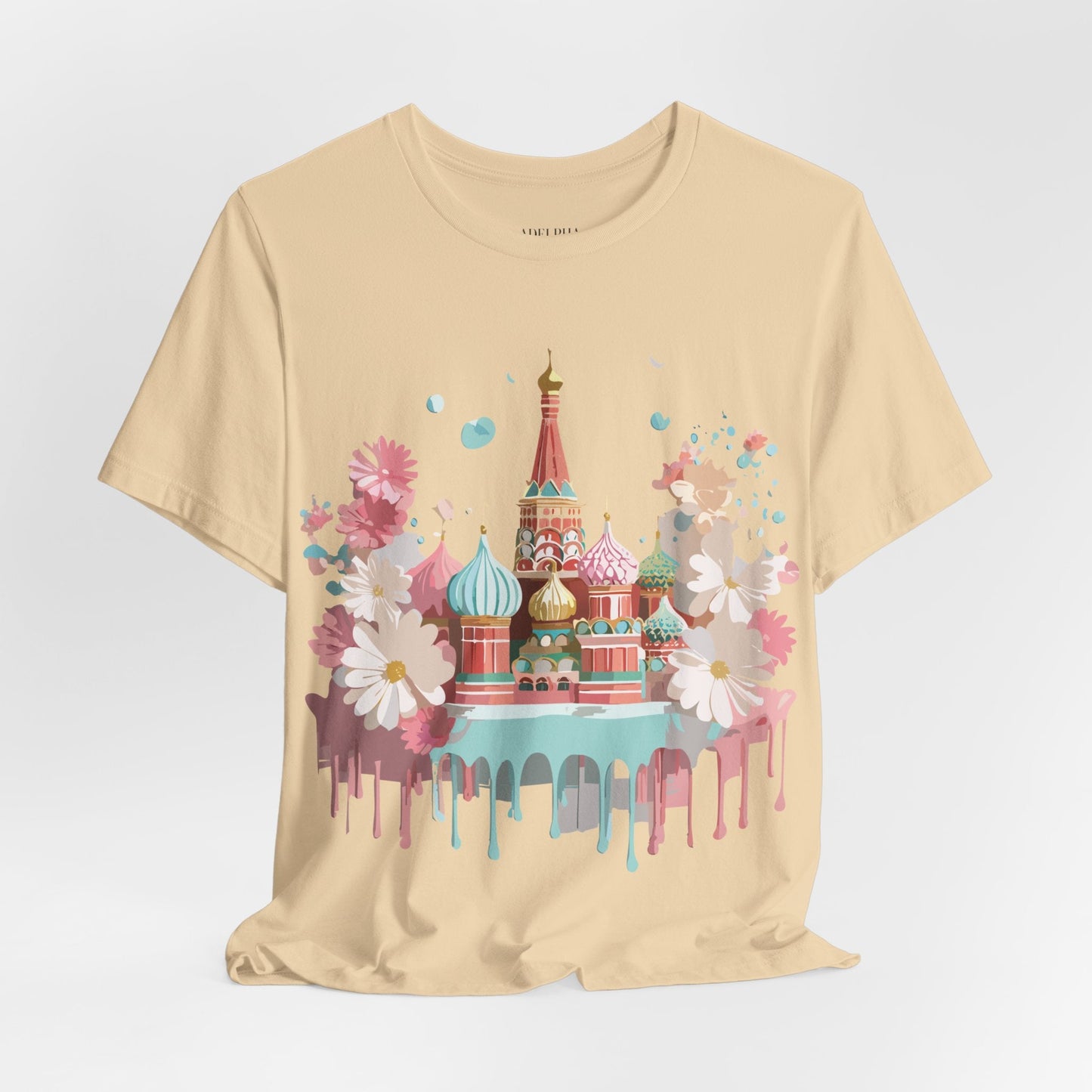 Unisex Graphic Tee With Vintage Moscow Artwork By Adelpha Premium Short Sleeve Shirt