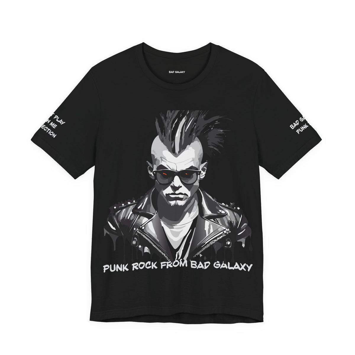 Punk Rock Graphic Unisex Cotton Bella+Canvas Tee with Art Design b33