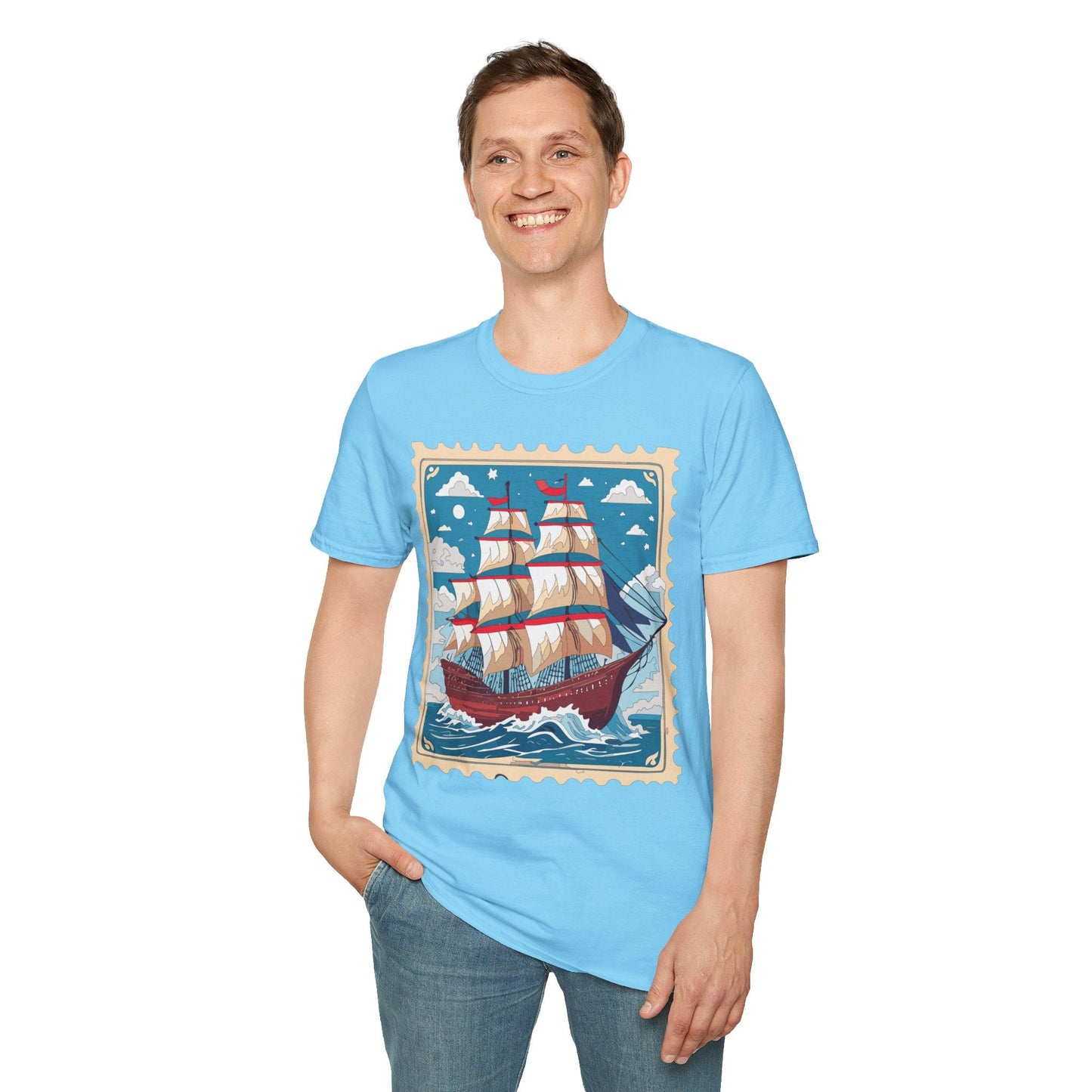 Unisex Softstyle Gildan 64000 Short Sleeve T Shirt Vessel Ship Frigate Tee For Everyday Comfort
