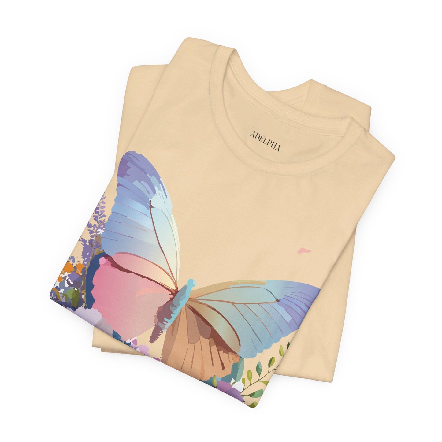 Butterfly Graphic Tee Unisex Vintage Inspired Art Design by Adelpha