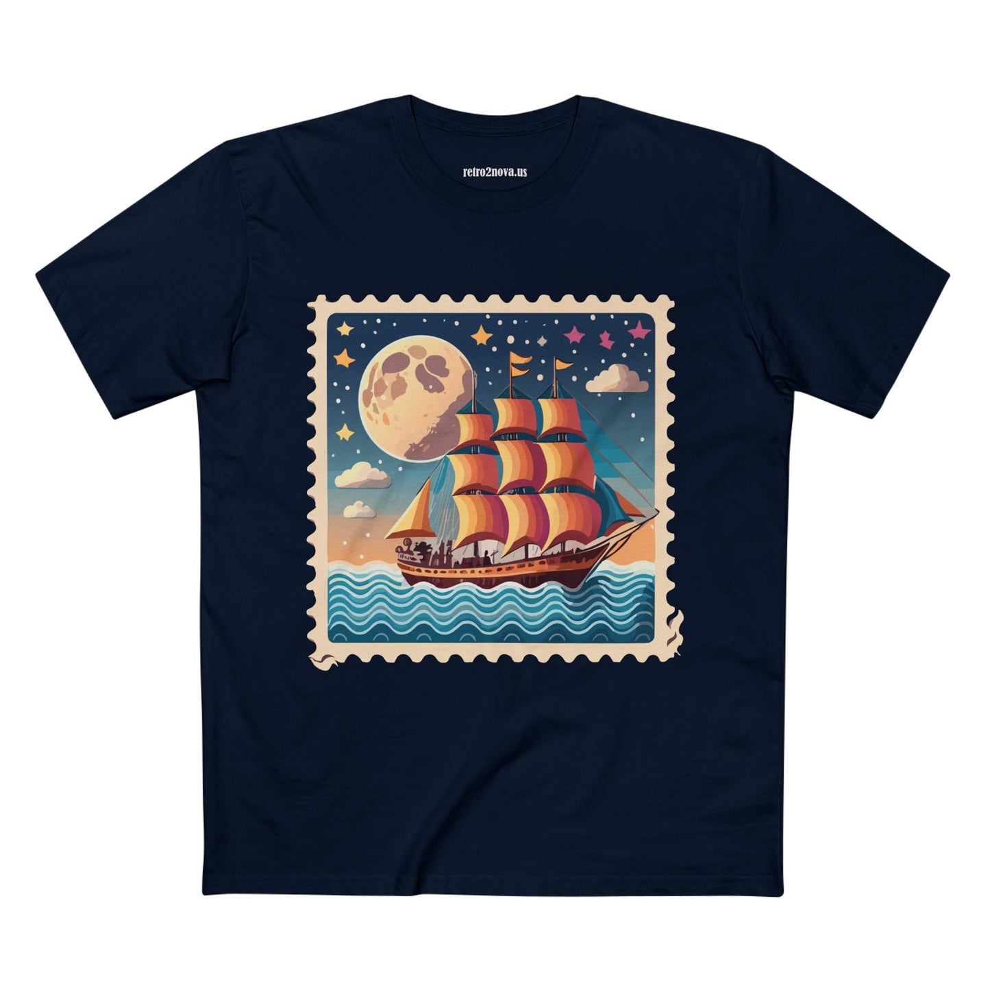 Stamp Shirt Postage Stamp Shirt PS 42 Unisex Premium Cotton Tee With Original Art Design Retro2Nova